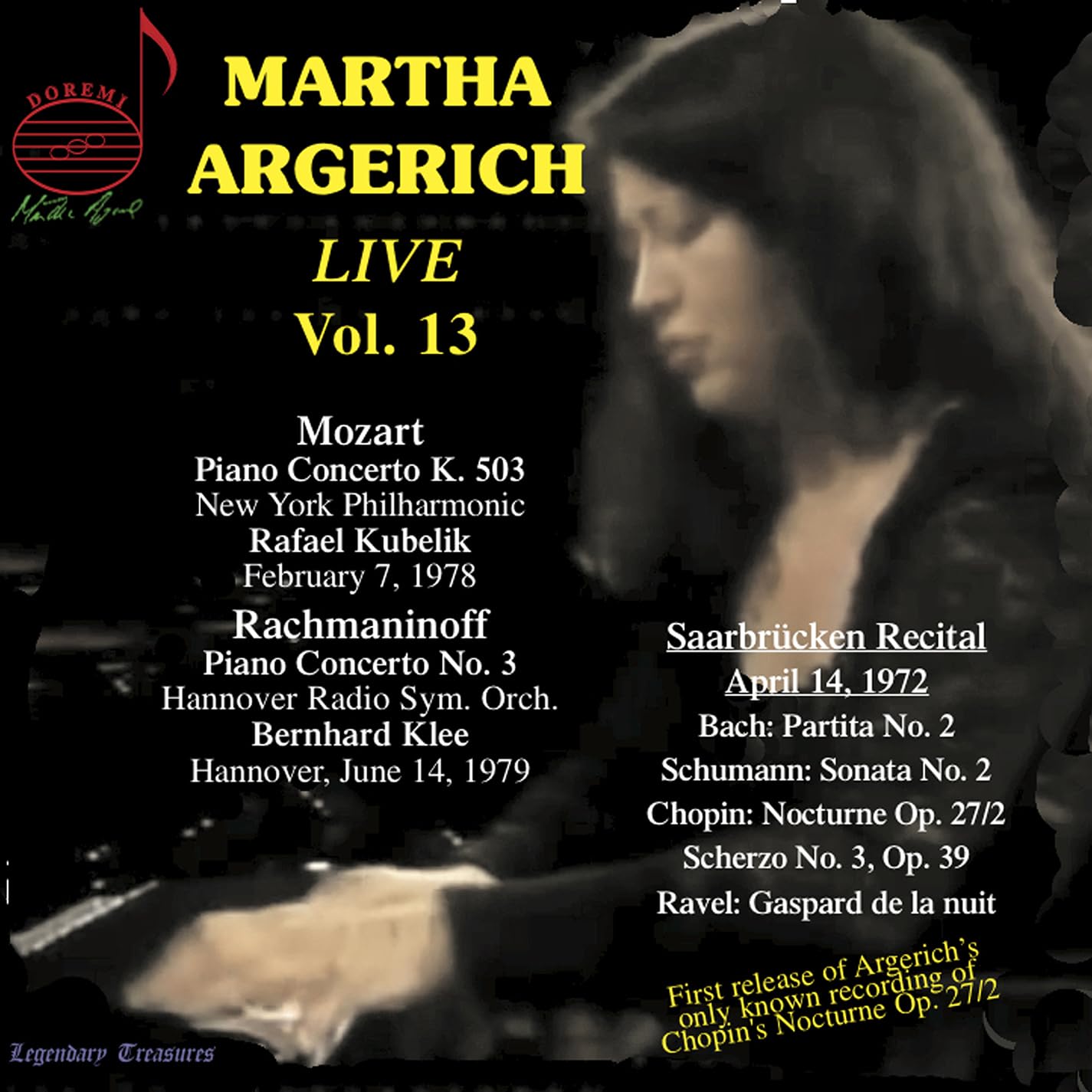 Martha Argerich Live, Vol. 13: Mozart, Rachmaninoff, Saarbrucken Recital 1972