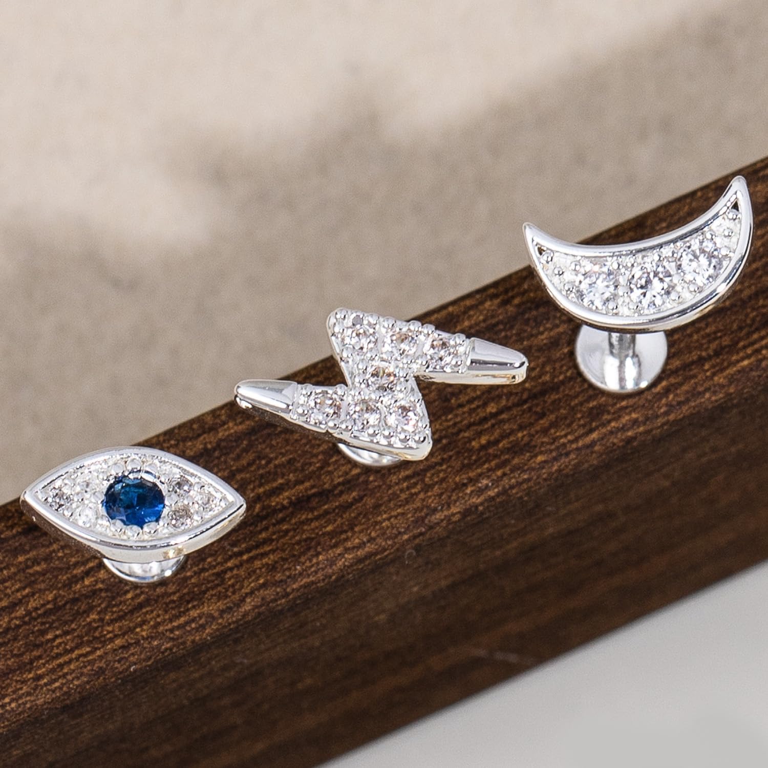 3 Pairs Flat Back Earrings for Women, 14k Gold Plated Flat Back Stud Earrings Set, Dainty Hypoallergenic Non Tarnish Cartilage Helix Tragus Piercing Earring Trendy Stuff Fashion Gold Jewelry Gifts - Image 8