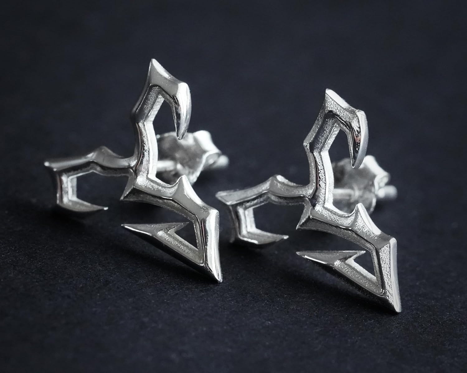 Sterling Silver Tidus Zanarkand Abes Stud Earrings Earing Jewelry