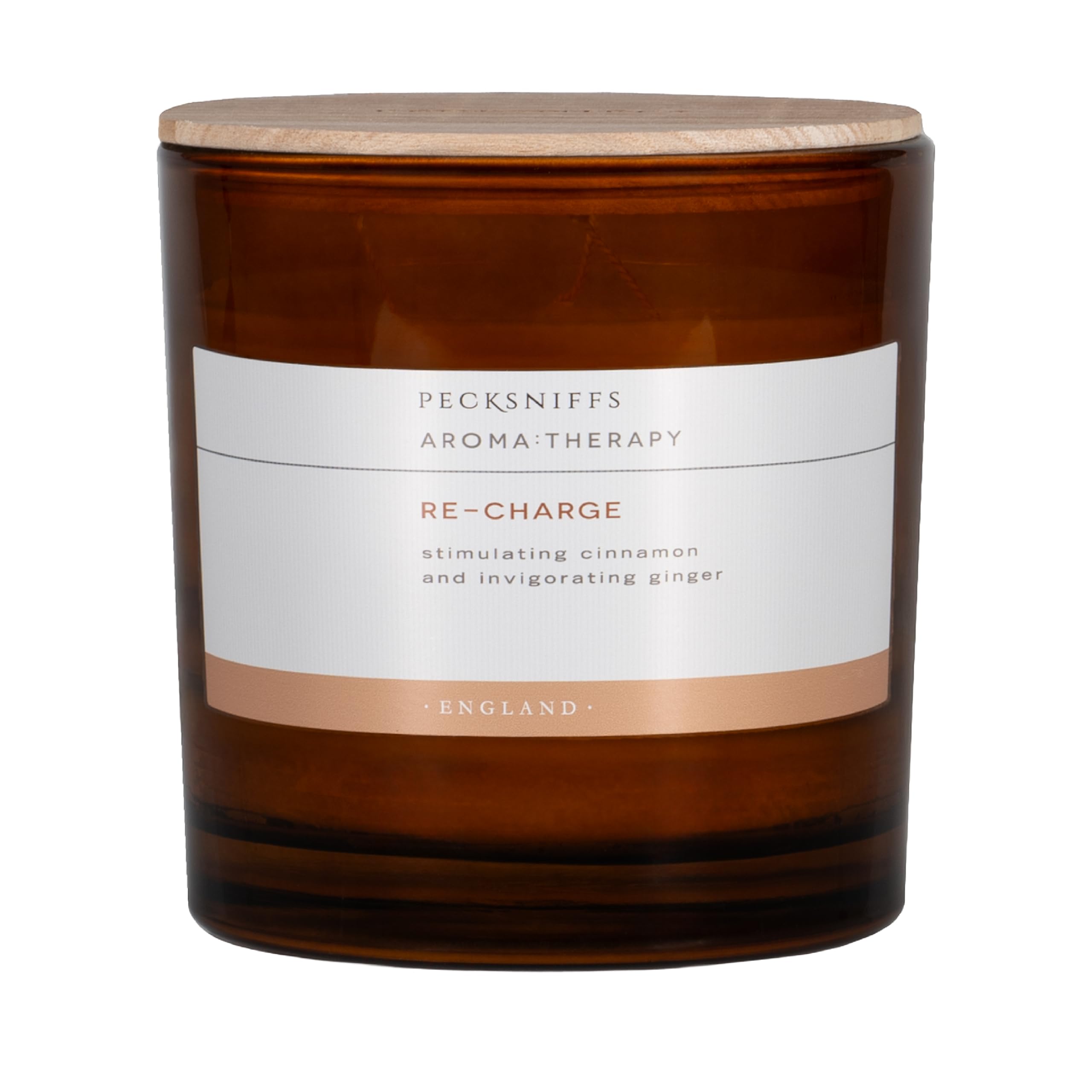 Pecksniff's Scented Candle, Re-Charge Cinnamon, Tall 3 Wick 550 g
