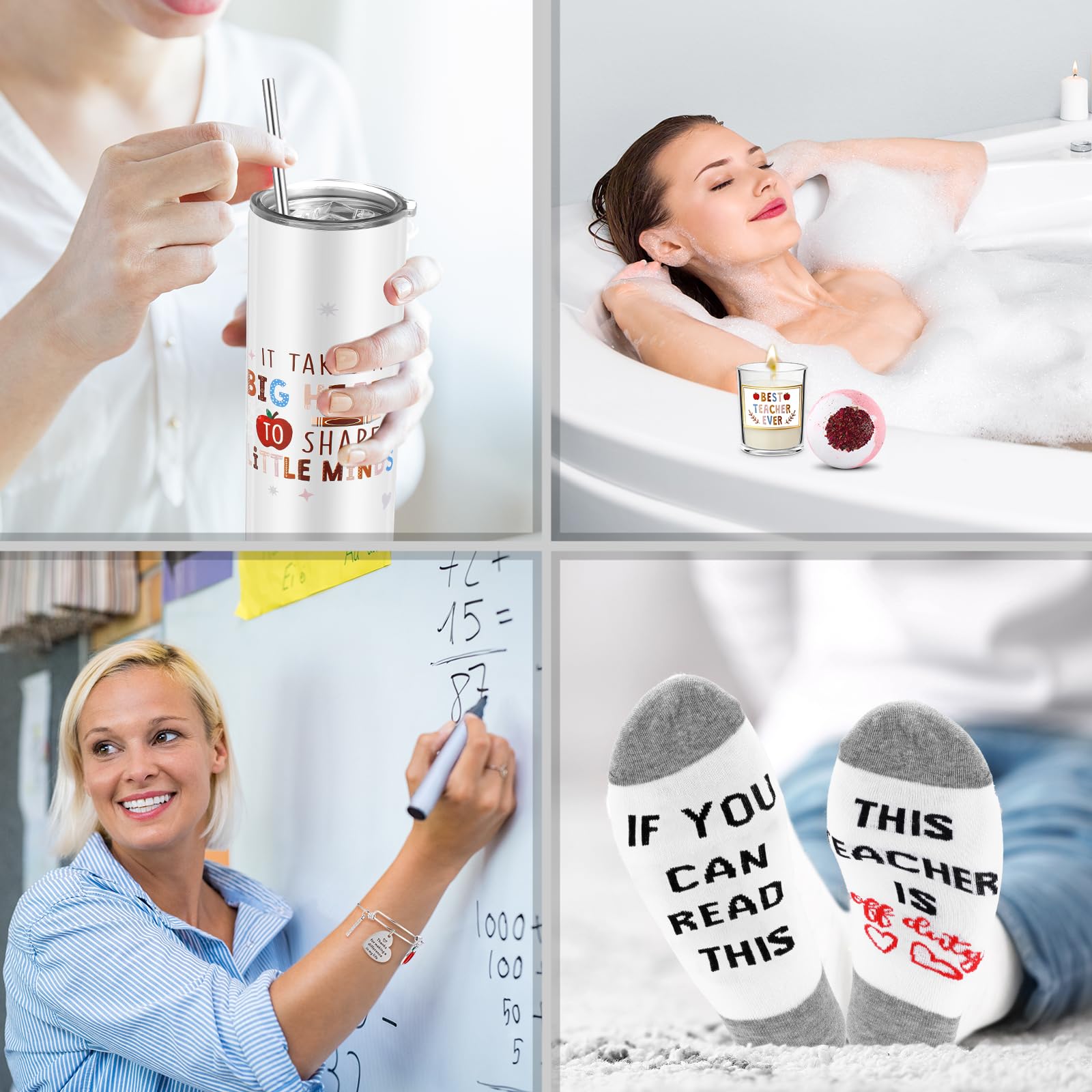 Snapklik.com : FoldTier Best Teacher Ever Gift Set: Classic Teacher ...