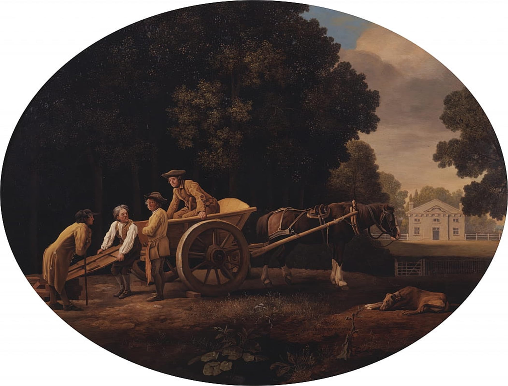 Cuadro moderno Obreros de George Stubbs, póster lienzo para decoración de paredes 5