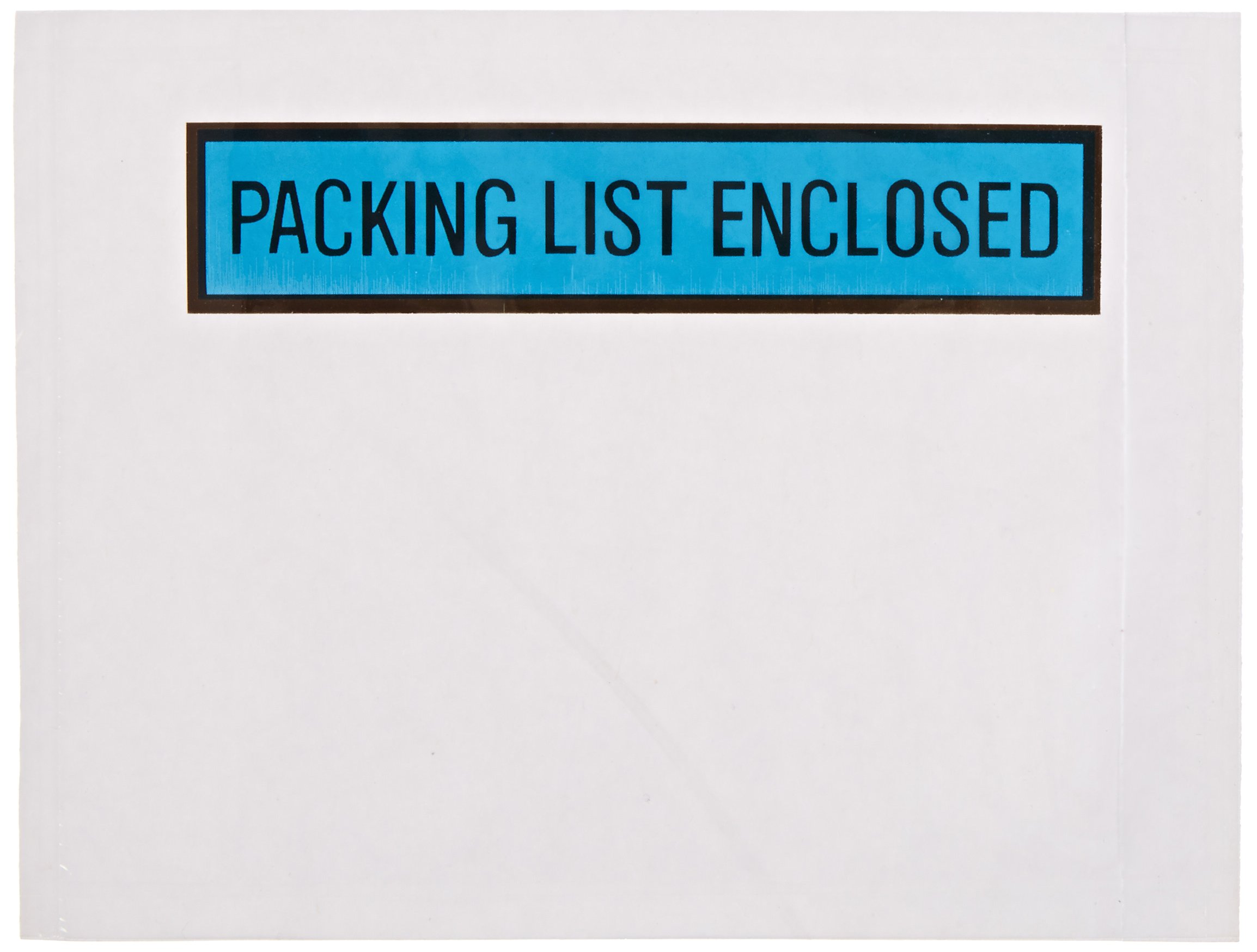 Clear Adhesive Side Loading Packing List Document Envelopes, 4