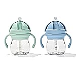 OXO Tot Transitions Straw Cup with Handles 6 oz. - Opal and Dusk - 2 Pack