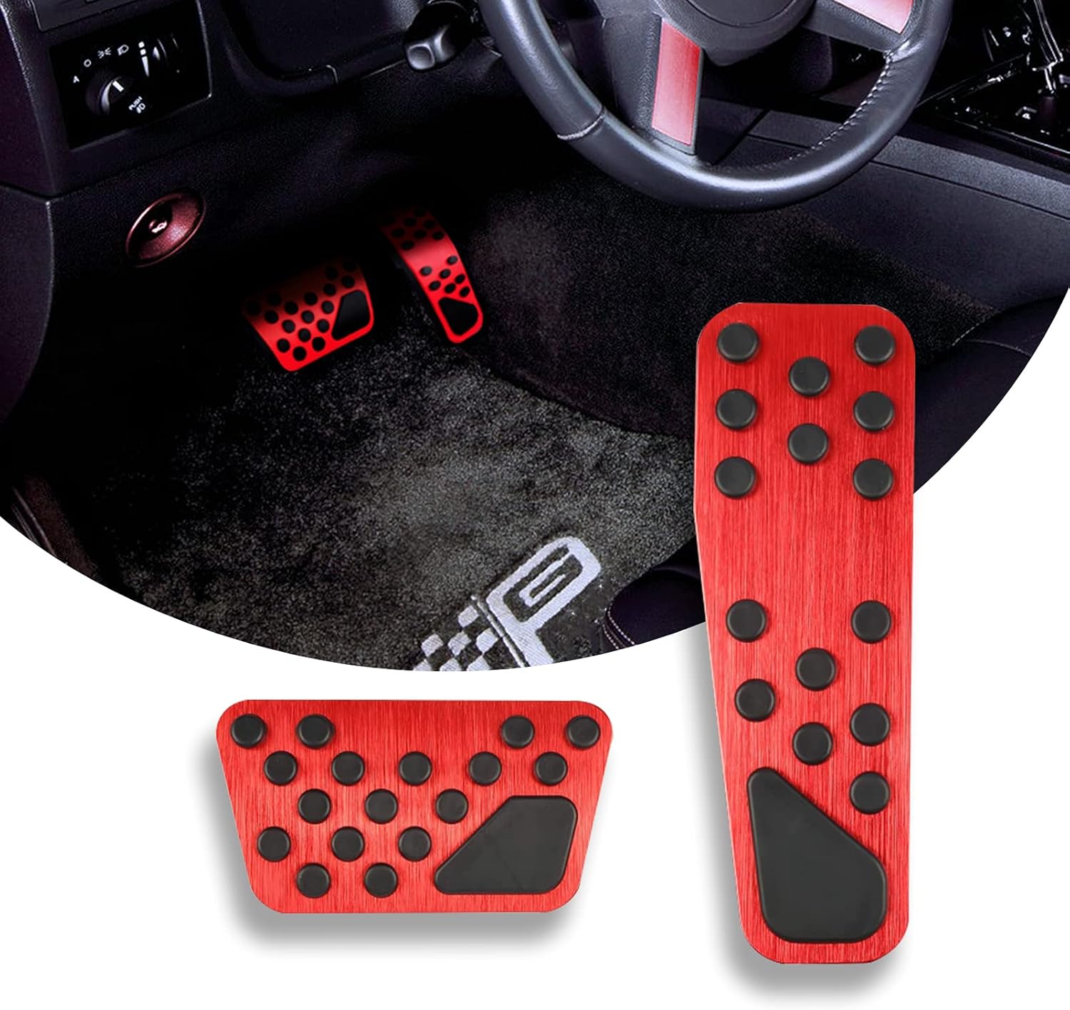 DING.PAI AntiSlip Brake and Gas Accelerator Pedal Covers