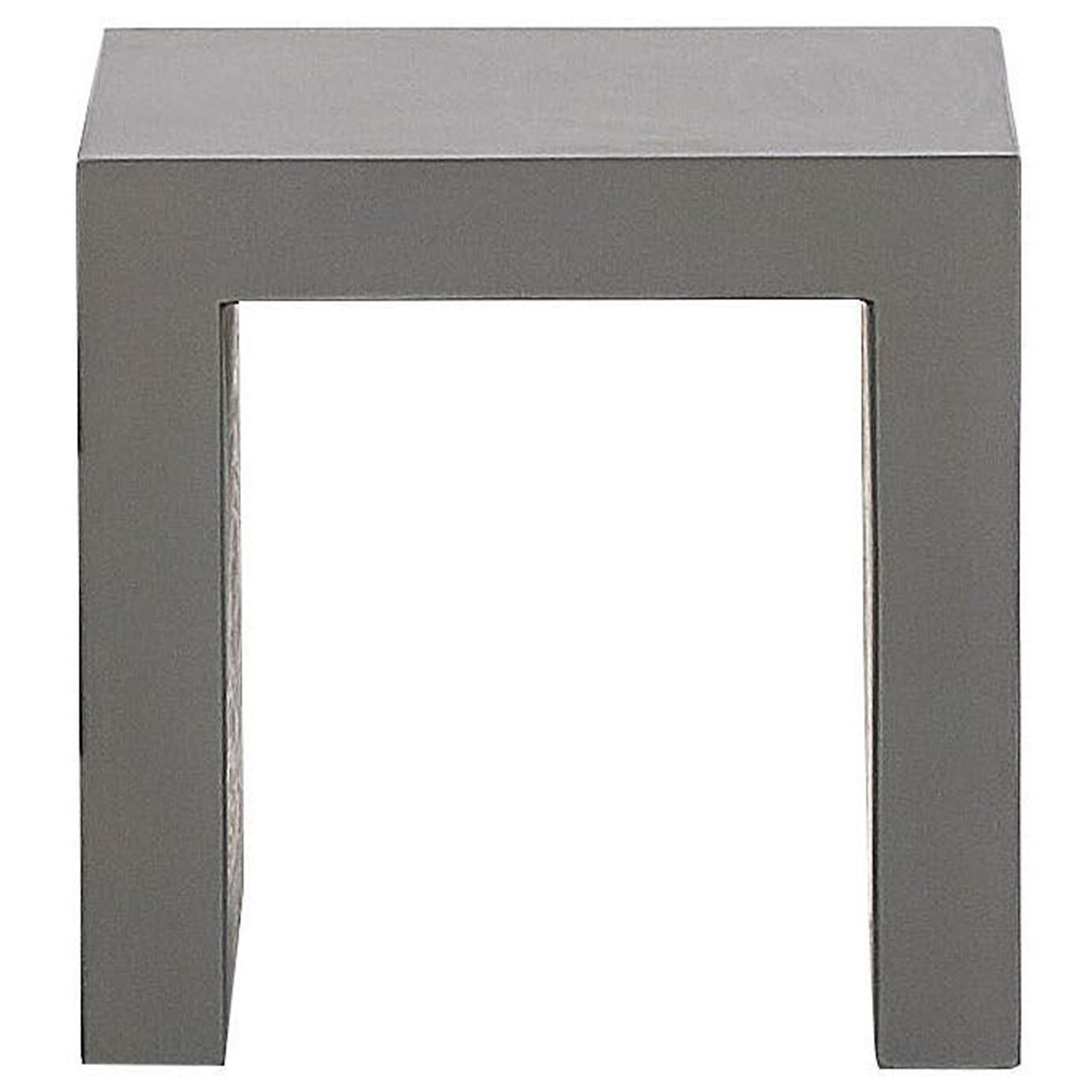 Beliani Conjunto de 2 taburetes de jardín de Cemento Reforzado Gris Estilo Moderno Industrial Taranto