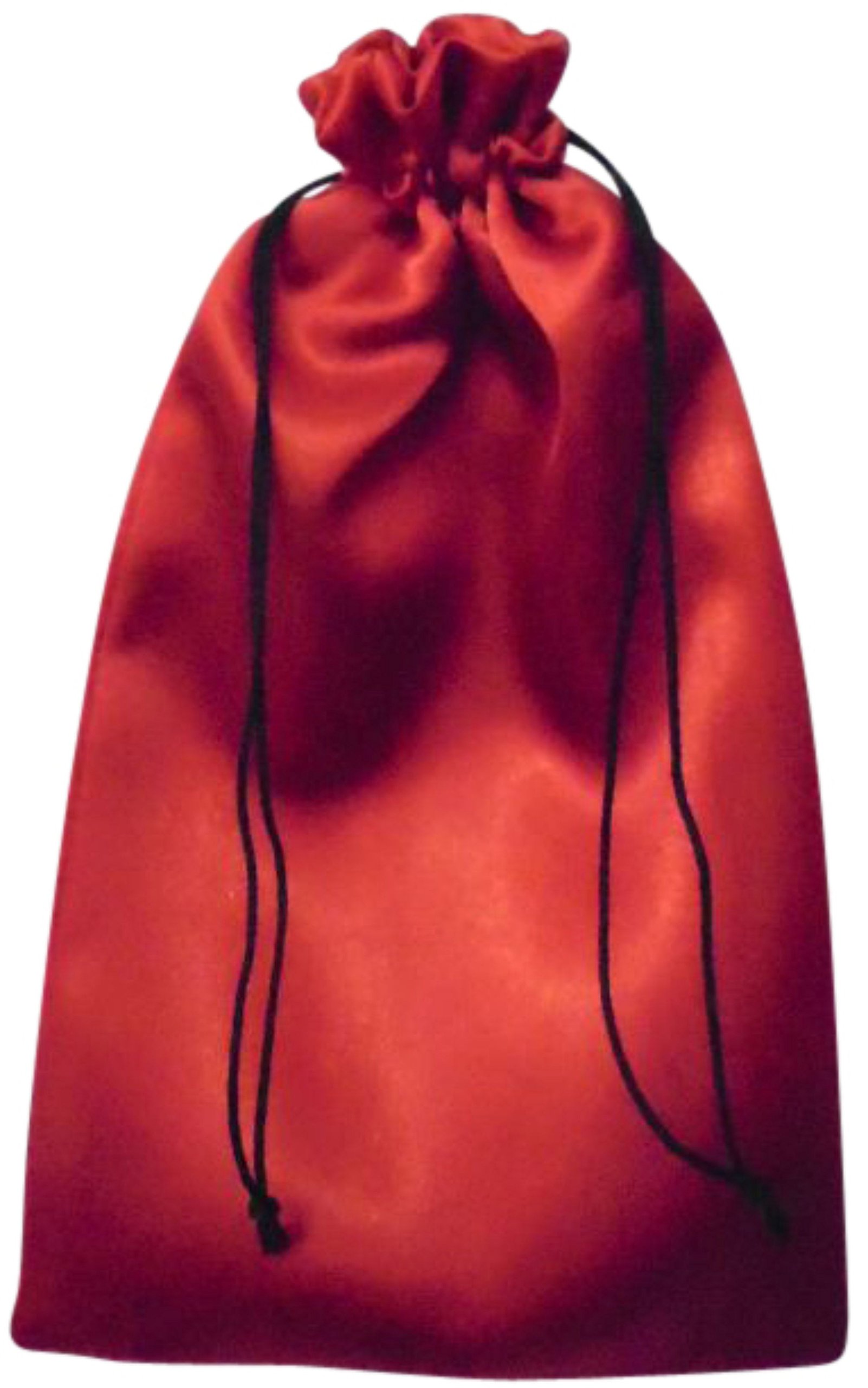 B&A Bright Red Satin Drawstring Bags, Choice Of Size And Colour (20Cm X 24Cm, )