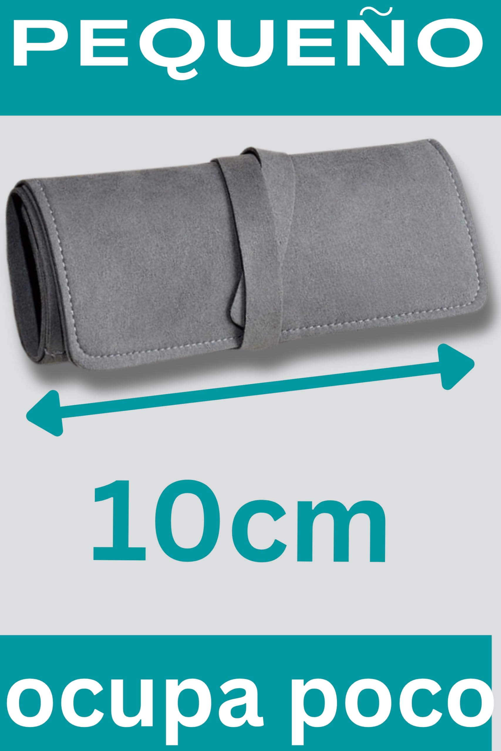 Joyero Enrollable Viaje Mujer Portatil Plegable Estuche Joyas Viaje Enrollable Organizador para Joyas bolsa Organizadora joyeria Pendientes Collar Brazaletes Anillos