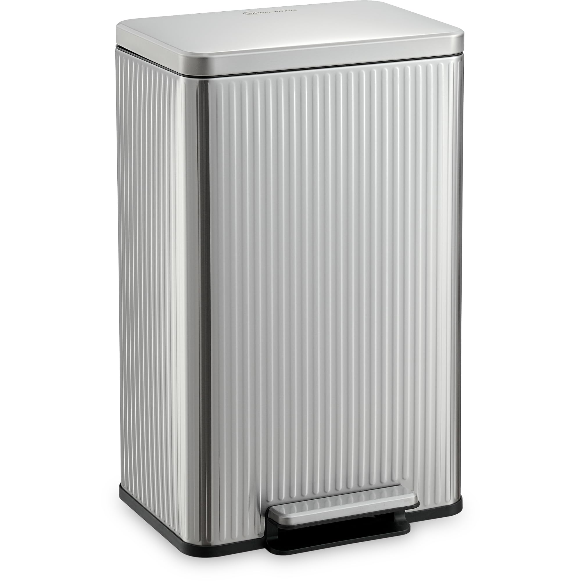 Simpli-Magic Stainless Steel Trash Can - Foot Pedal & Filter -10 Simpli-Magic Stainless Steel Trash Can - Foot Pedal & Filter -10