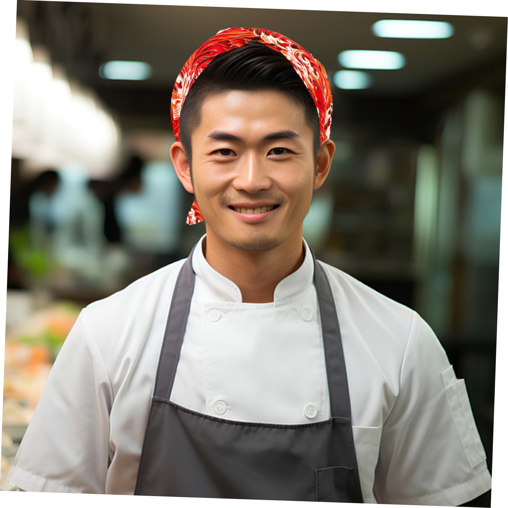 Cabilock Sombrero De Chef Gorras Pañuelo En La Cabeza Sombrero De Trabajo Decorativo De Cocina Resistente Desgaste Universal De Cocina Transpirable