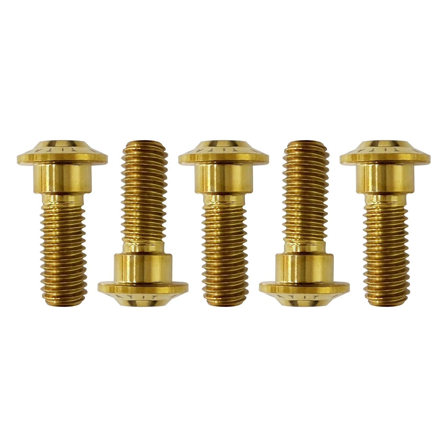 Arashi Front Brake Disc Rotor Mounting Bolts for CTX700 2014-2018, NC700S 12-16, NC700X 12-17, NC750S NC750X 14-21, Integra 700 12-13 750 14-20 Titanium Tapered Torx Screws M8x22 Gold 5 Pcs