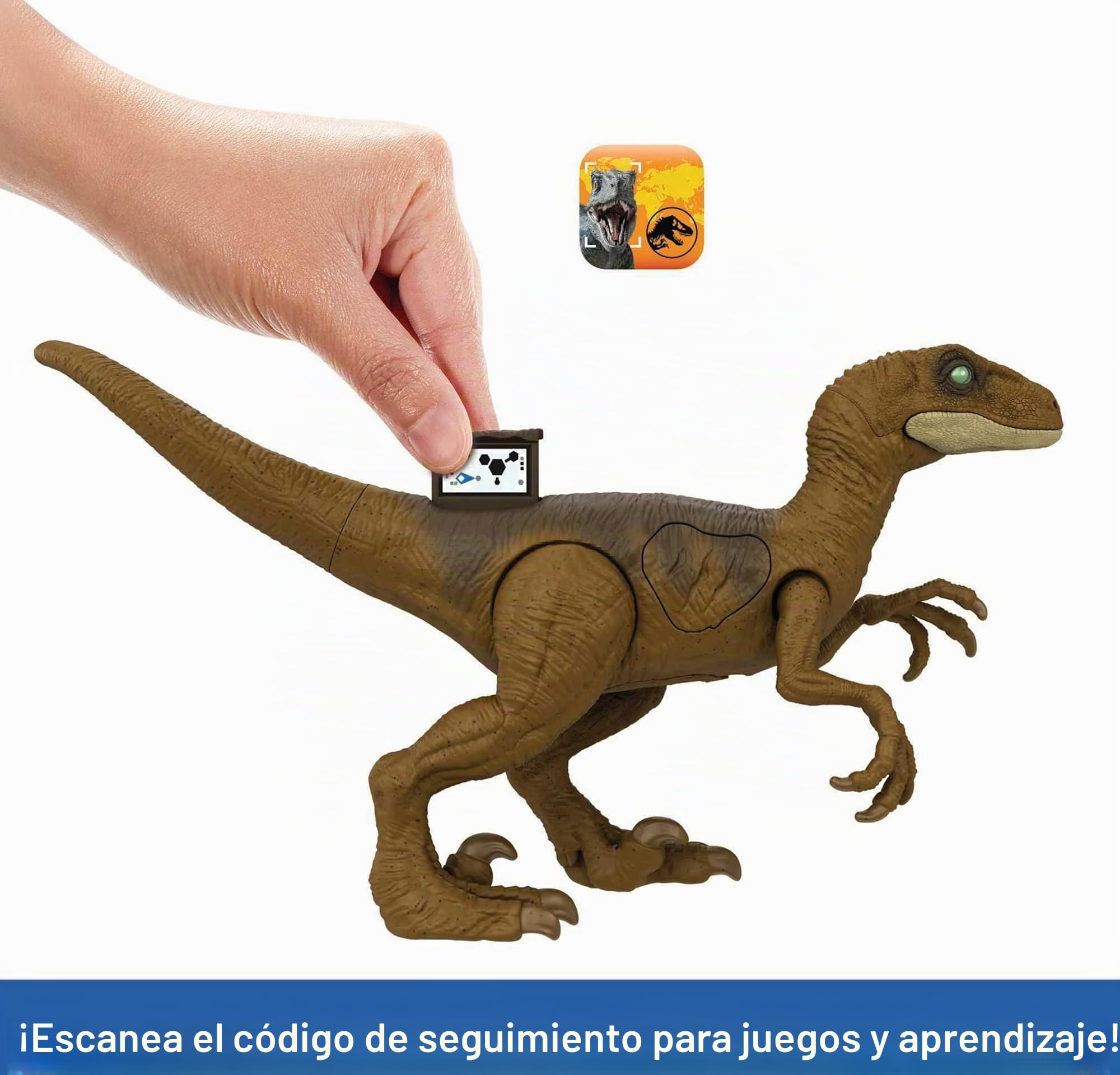 Mattel Jurassic World HND20 - Juego de figuras de juguete con luz y sonido