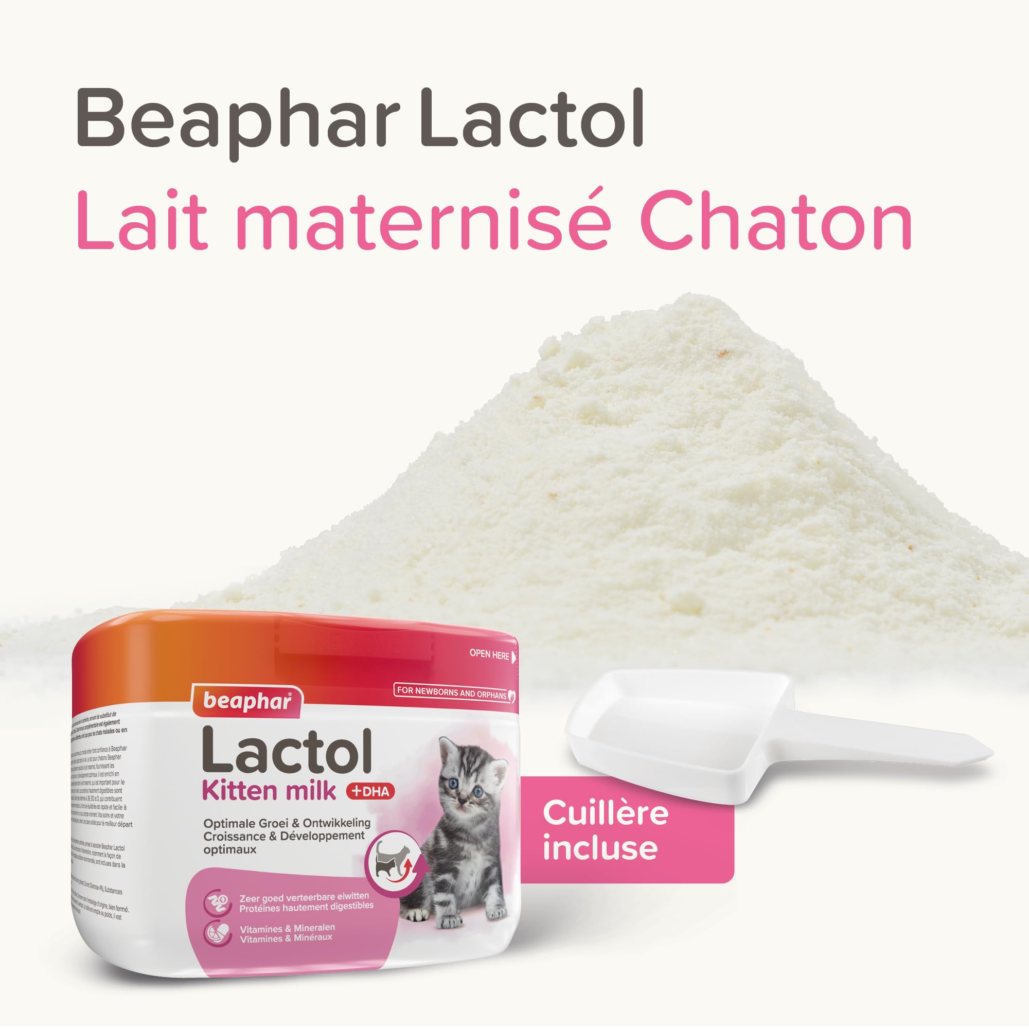 Beaphar Lactol, Latte in Polvere per Gattini, Sostituzione del Latte materno
