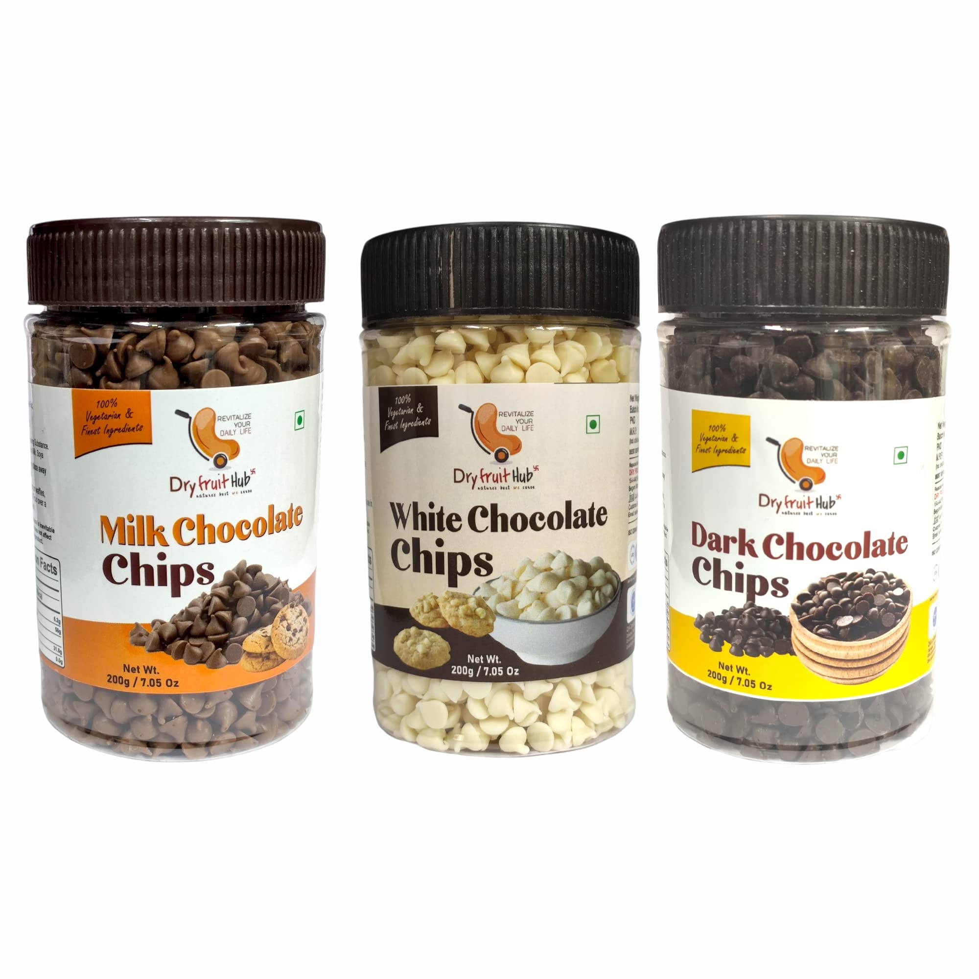 Dry Fruit Hub Dark Milk and White Chocolate Chips Combo 600gms, Dark and White Chocolate Chips Combo Pack,Choco Chips for Cake, Choco Chips For Cake Decoration (B09SLSTW4L) Amazon Price History, Amazon Price Tracker