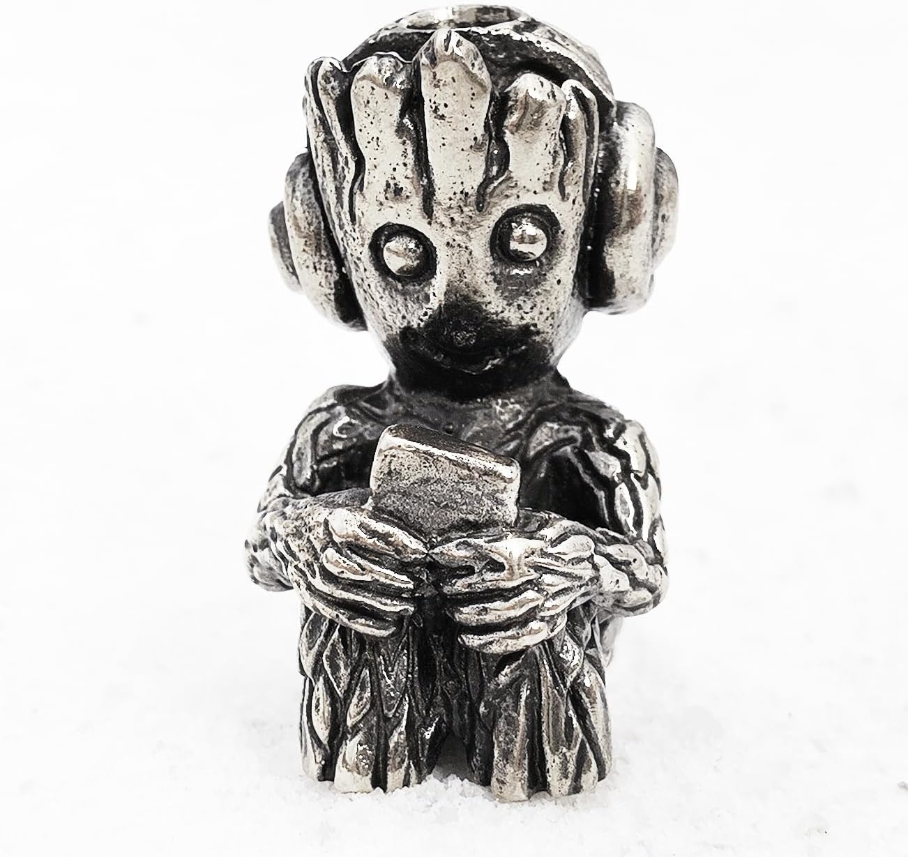 СooB EDC Paracord Bead, Knife Lanyard Bead, Pendant Groot. Metal Hand-Casted Paracord Beads Pendants for Paracord Knives Lanyards 1Pcs/Lot