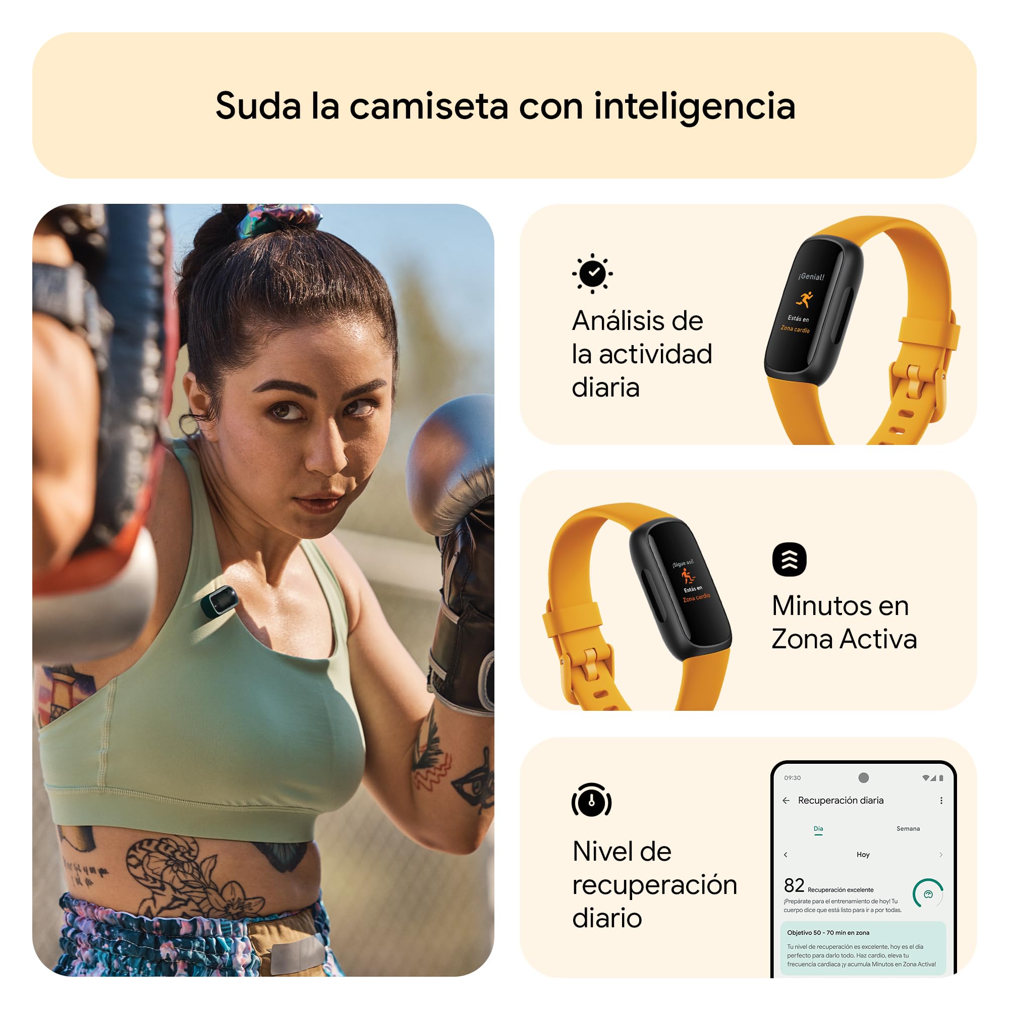 Google Fitbit Inspire 3, la pulsera de salud y actividad física con hasta 10 días de batería y compatible con Android e iOS