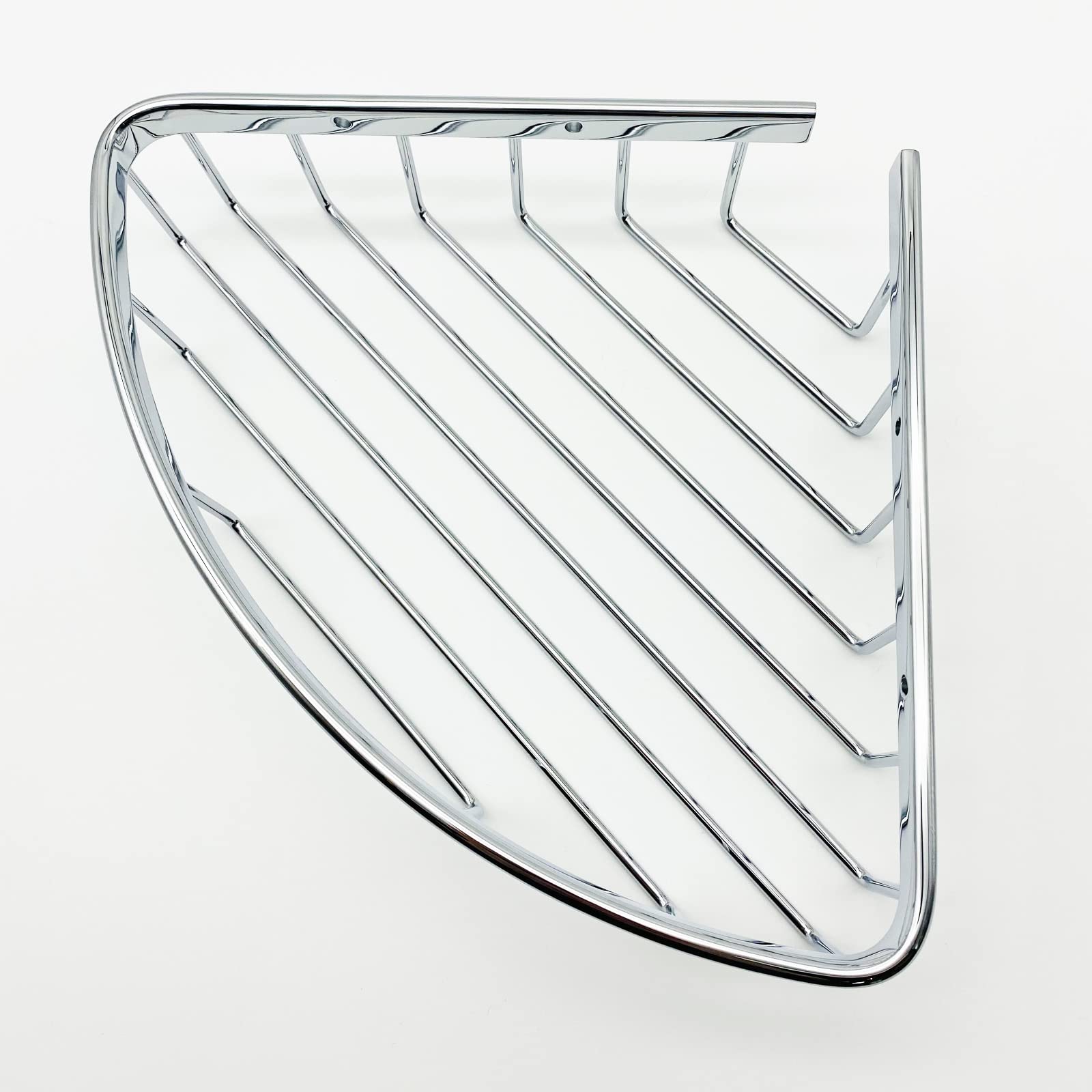 Cesta de ducha clásica para baño, champú, jabón, material de latón pulido cromado