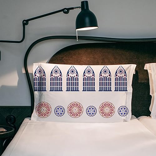 Miniatura 7 de FINGERINSPIRE Plantilla de plantilla de mandala de 8.3 x 11.7 pulgadas, plantilla de elementos góticos de plástico, 4 estilos, flores de mandala y