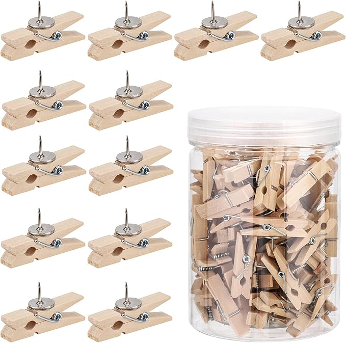 Cork Board Pins 100Pcs Push Pins for Cork Board Wooden DIY Decoration