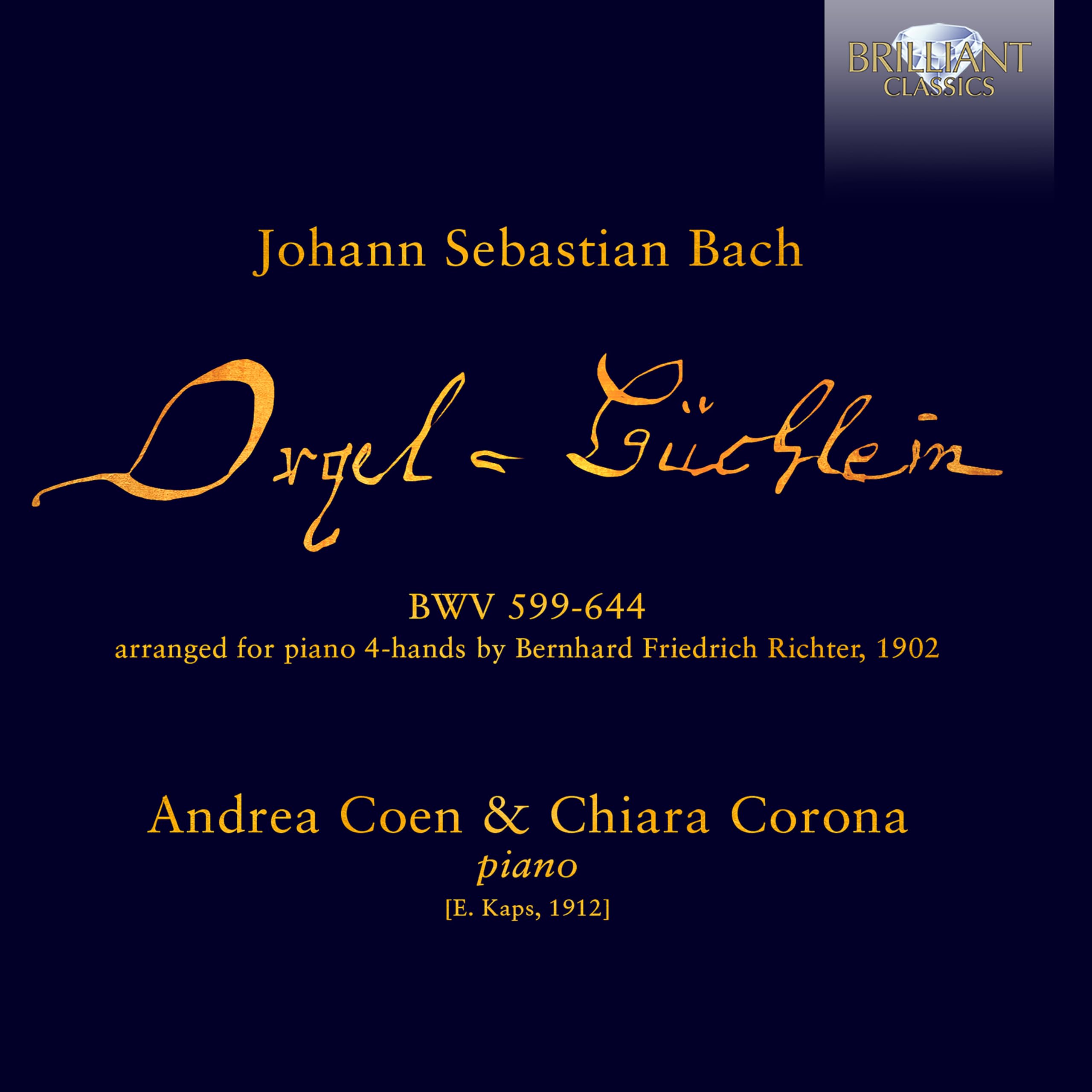 J.S. Bach: Orgelbüchlein arranged for piano 4-hands by Bernhard Friedrich Richter
