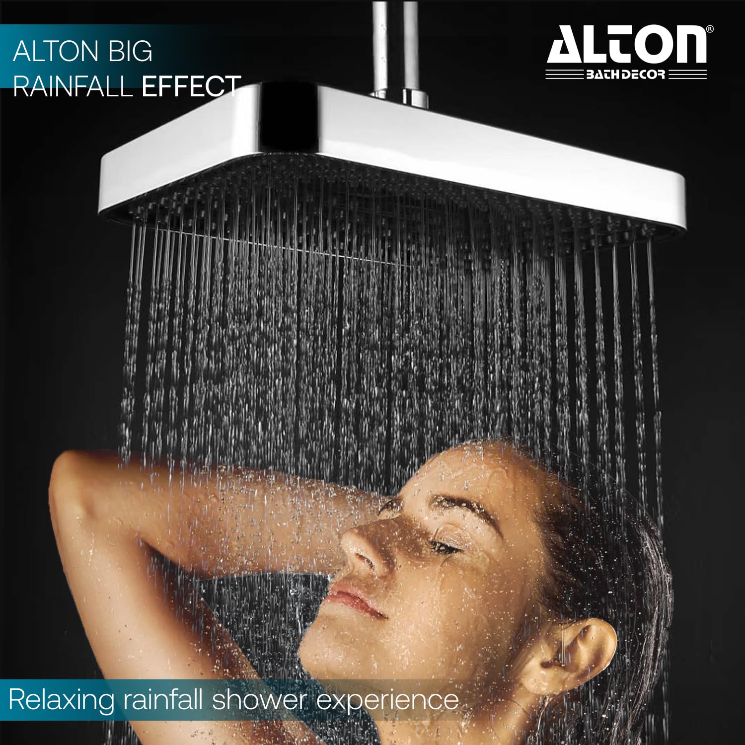 ALTON SHR22190, ABS, 33x21 CM Single Flow Overhead Shower (Without Arm) 1
