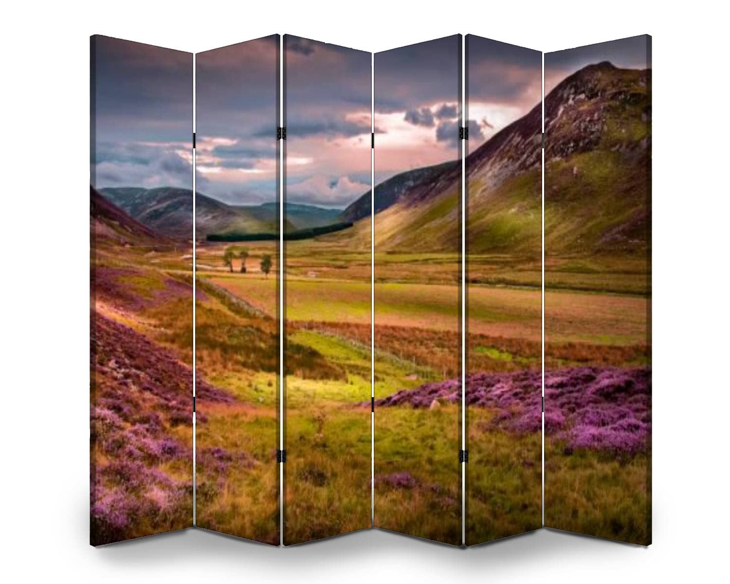 Buy VDSRYGMLB Wood Screen Room Divider Beautiful Braemar ain Sunset
