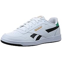 Reebok Court Advance, Scarpe da Ginnastica Unisex-Adulto, FTWRWHITE, UPGRADEGREEN, Black, 42.5 EU