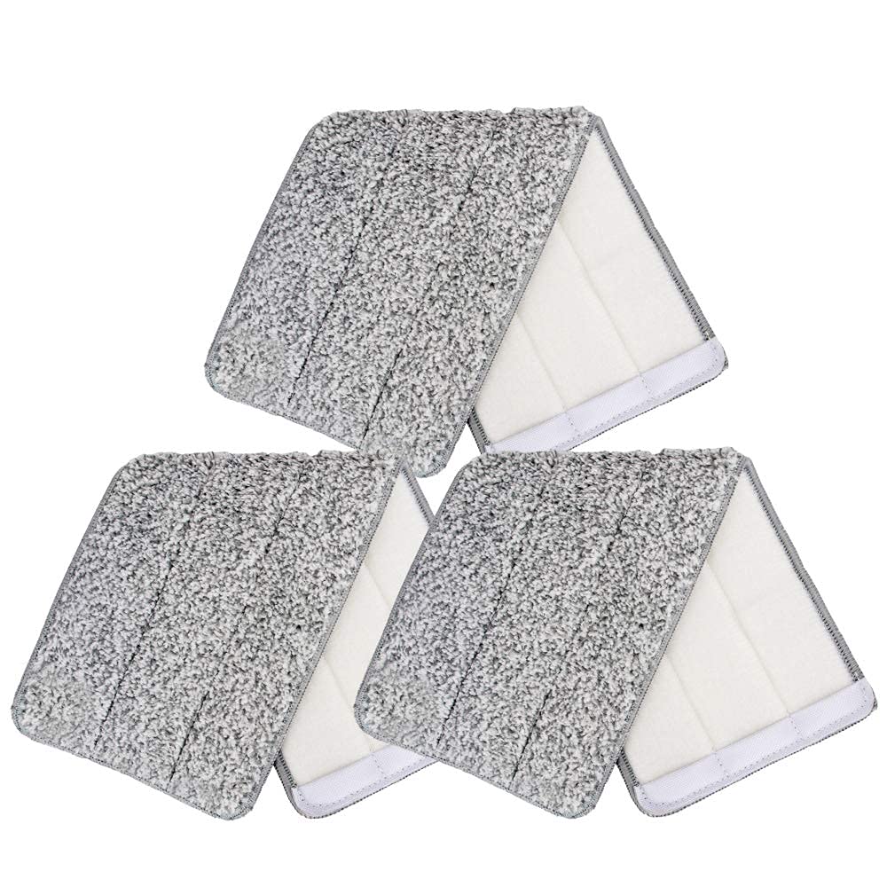 FRESHOME PowerClean Flat Microfiber Refill for Bucket Mop, Easy Floor Cleaning Home & Office (Maybe Suitable for Other Similar Flat Mop - Check Size Before Placing Order (Pack of 10) (B099KHWRVQ) Amazon Price History, Amazon Price Tracker