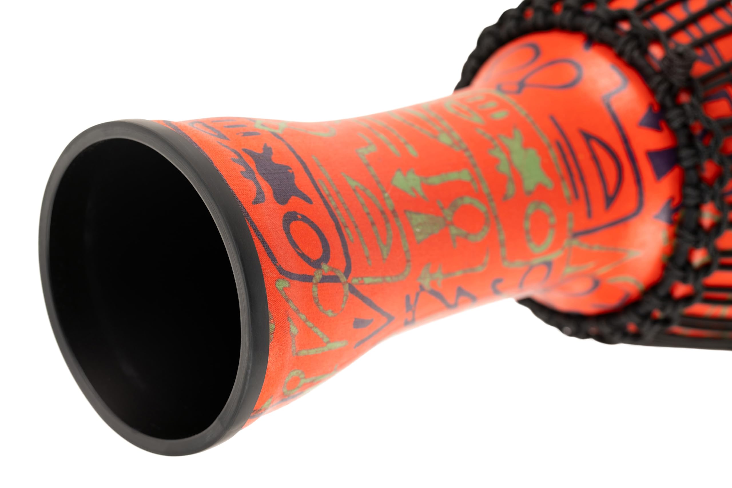 Meinl Percussion - Djembe africano, Serie da viaggio, con decorazioni stile geroglifici, Misura Media, superificie sintetica (PADJ1-M-F)