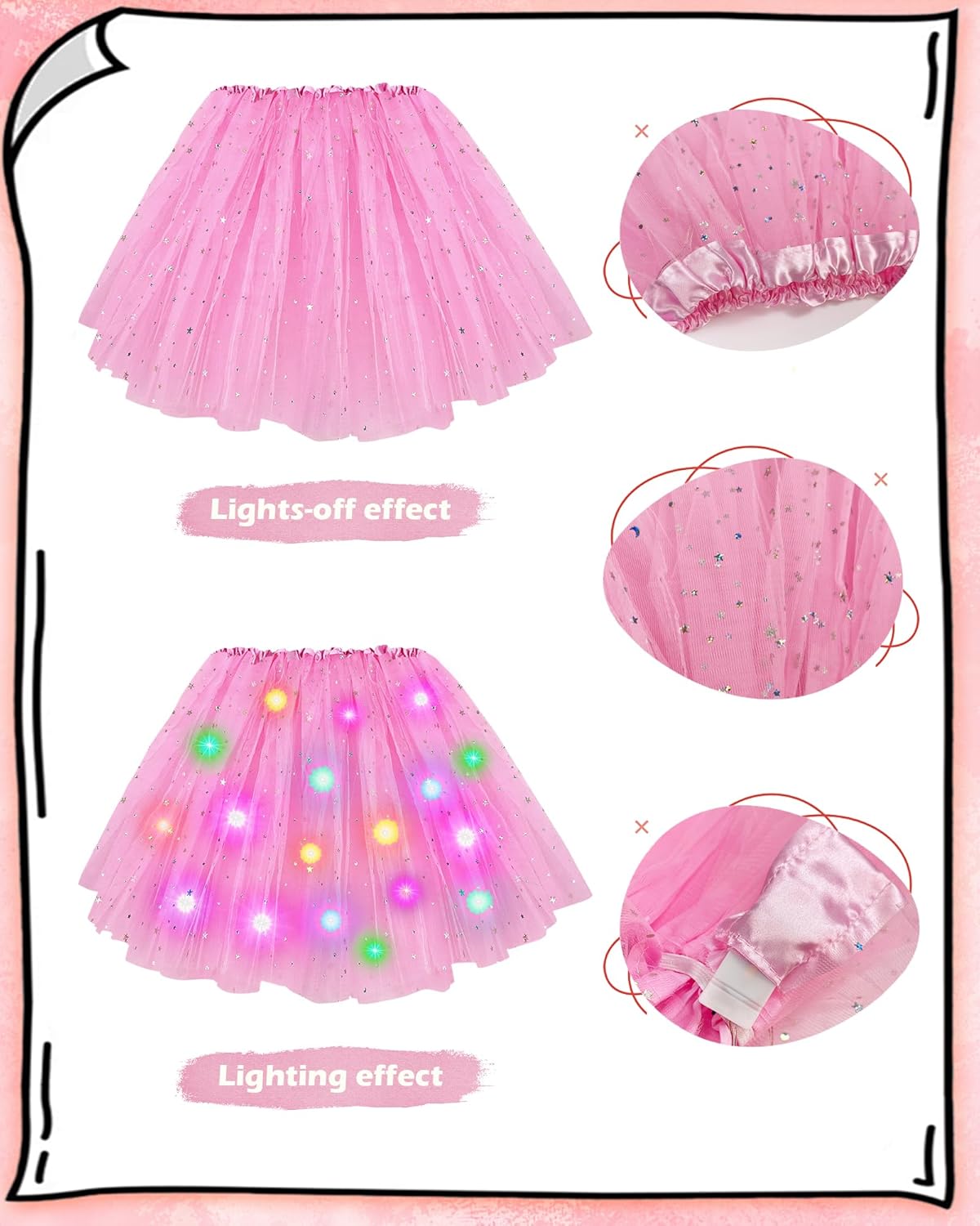 Hikkcos Pig Costume Kids Pig Ears Headband Nose Bow Tie Tail Animal Cosplay Costume Accessories for Halloween Fancy Dress Cosplay - Image 6