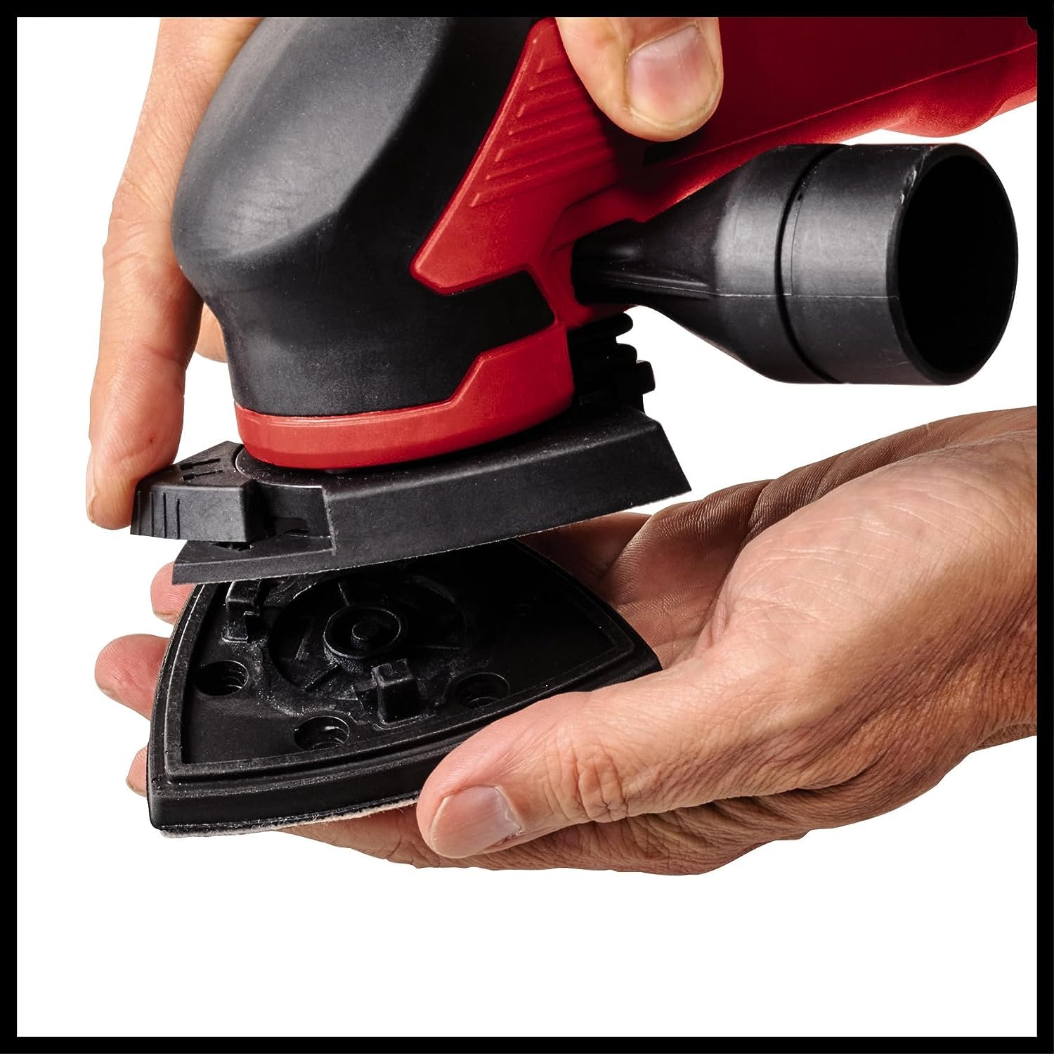 Einhell Smerigliatrice a delta TC-DS 20 E (200 W, circuito oscillante da 2 mm, fino a 22.000 giri/min, regolazione della velocità, pattino abrasivo con velcro, incl. 9 fogli di carta vetrata)