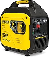 Champion 4000W Dual Fuel RV Ready Portable Inverter Generator - Quiet 64dB, CO Shield, 3000 Running Watts, Lightweight Under 55 lbs