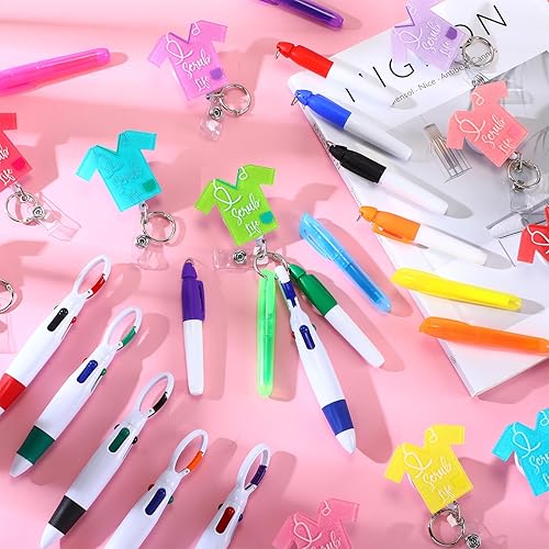 Miniatura 6 de El juego de 60 bolígrafos para enfermera incluye 15 rotuladores de punta para enfermera, 15 rotuladores y 15 bolígrafos retráctiles con 15 carretes