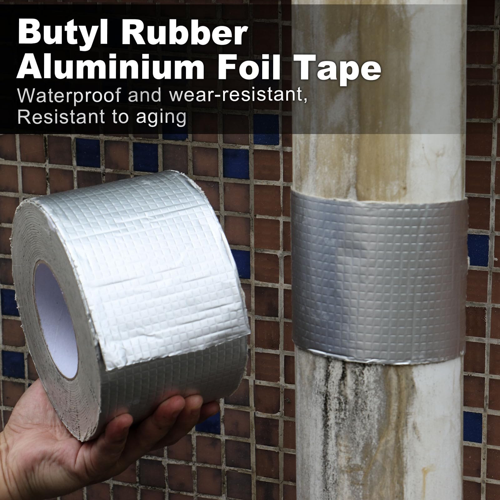 Waterproof Tape Aluminium Butyl Tape Strong Adhesive Crack Repair Anti-Leakage Leakage Repair Gam Bumbung Kuat I2115967297