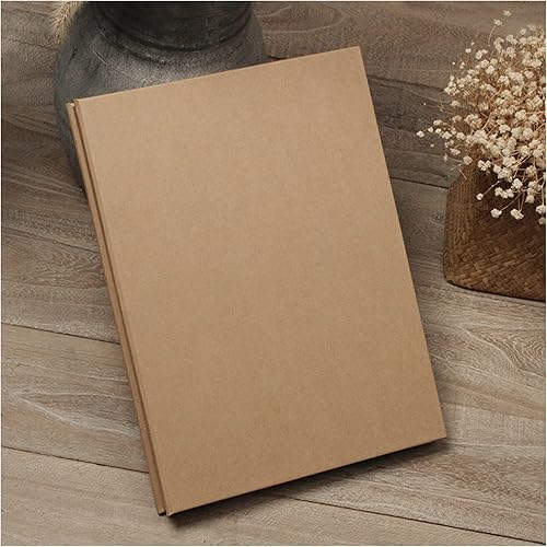 Álbum de fotos autoadhesivo, papel de estraza vintage, hecho a mano, álbum de fotos, literatura simple y arte, adecuado para viajes, regalo de