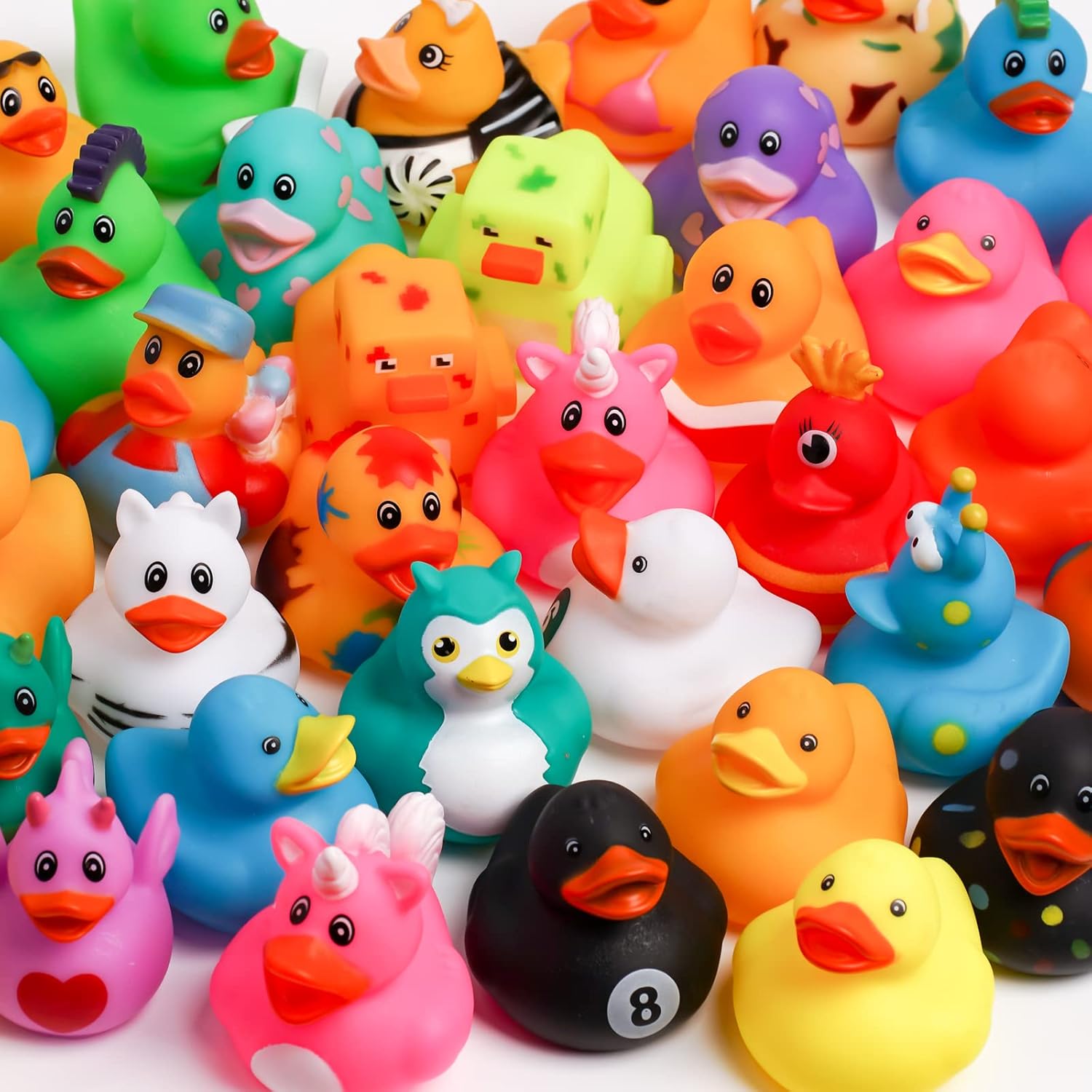 100 Pack Rubber Ducks in Bulk,BOZILY Rubber Ducks Jeep