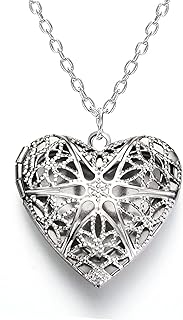 via mazzini No-Tarnish No-Rusting Never Fading Heart Vintage Photo Locket Pendant for Women and Girls (NK0819)-picture-23