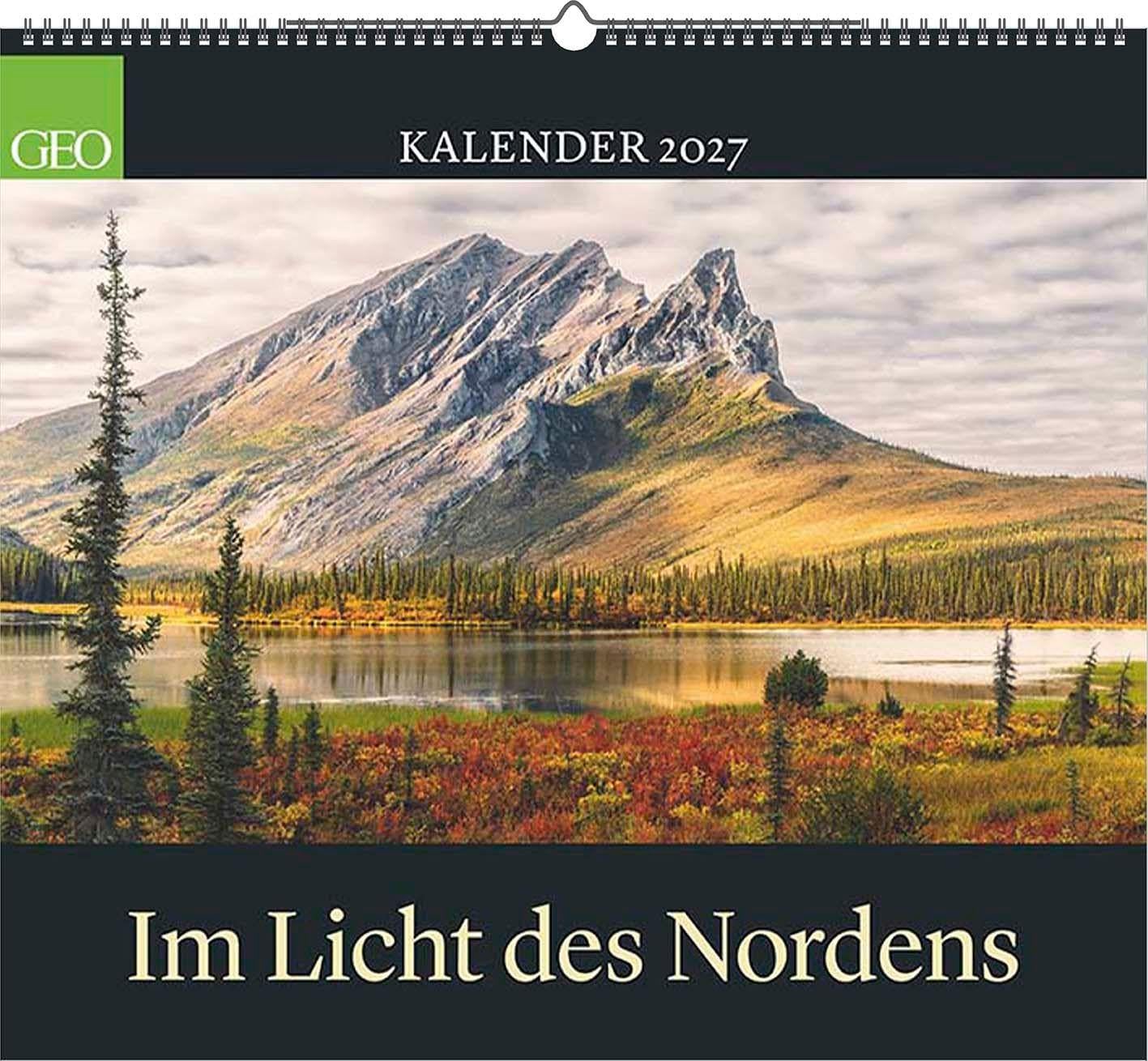 GEO Im Licht des Nordens 2027: Wandkalender 50x45 cm mit 12 nordischen Fotografien, deutschem Kalendarium und Spiralbindung