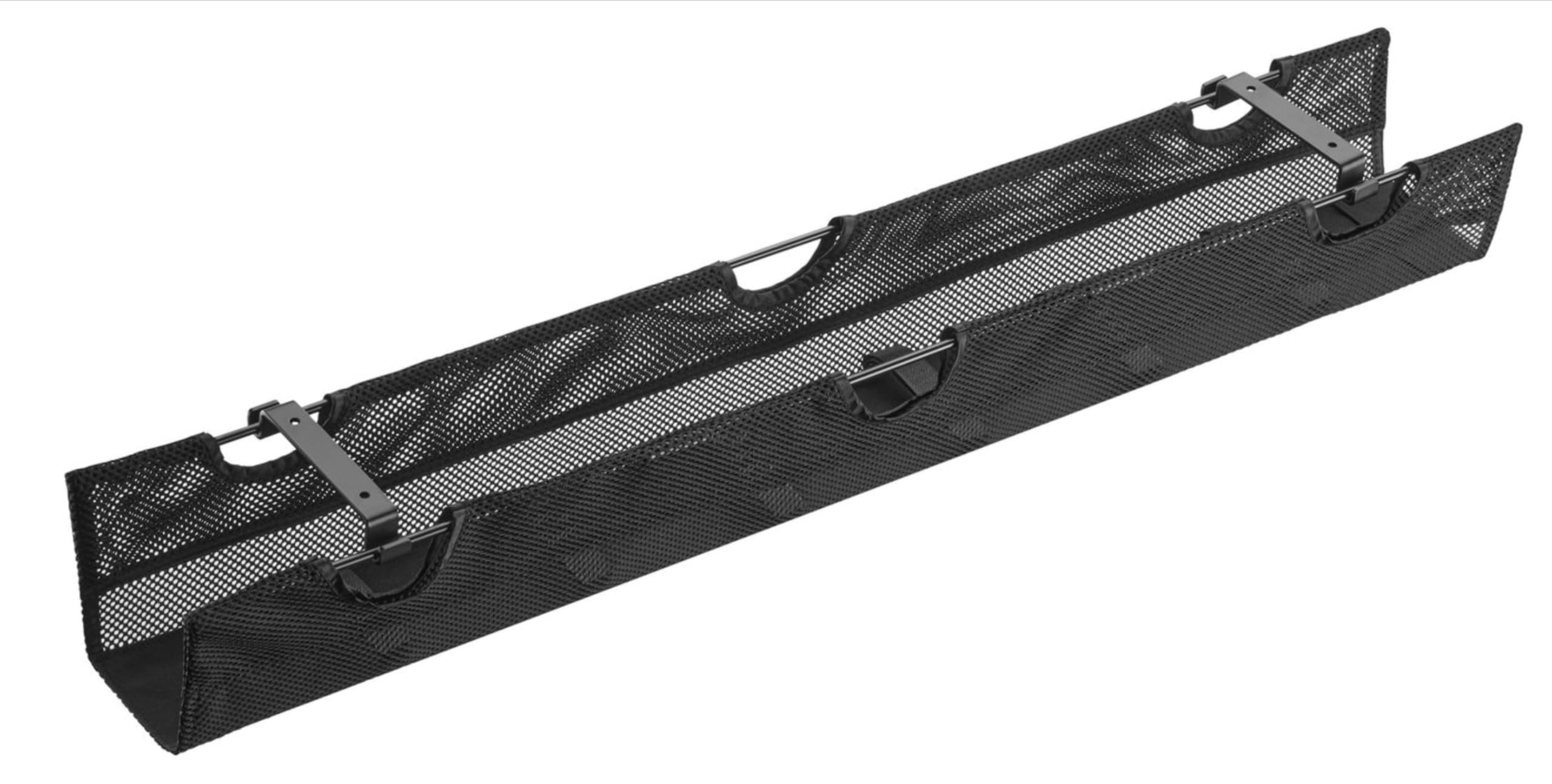 Canalina Porta Cavi Sotto Scrivania 91,4 cm, Gestione Cavi in Rete, Capacità 5 kg, Supporto per Multiprese e Cavi, Struttura Aperta, Nero