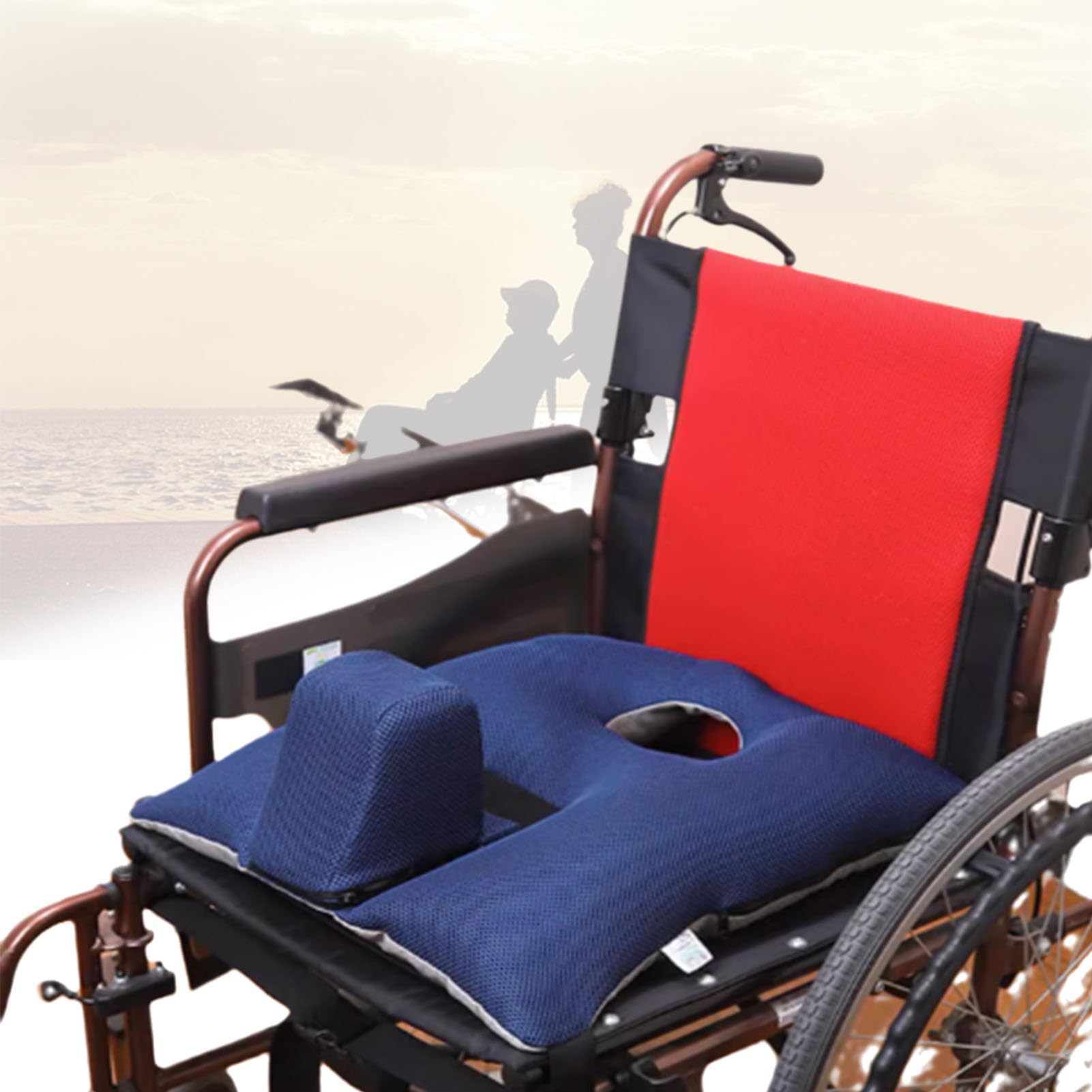 Protector Cojín Antiescaras para Silla De Ruedas, Cojín para Silla De Ruedas, Cojín Antiescaras para Sillón Relax, Prevención De Úlceras De Presión para Silla De Ruedas, Cojín Ortopédico