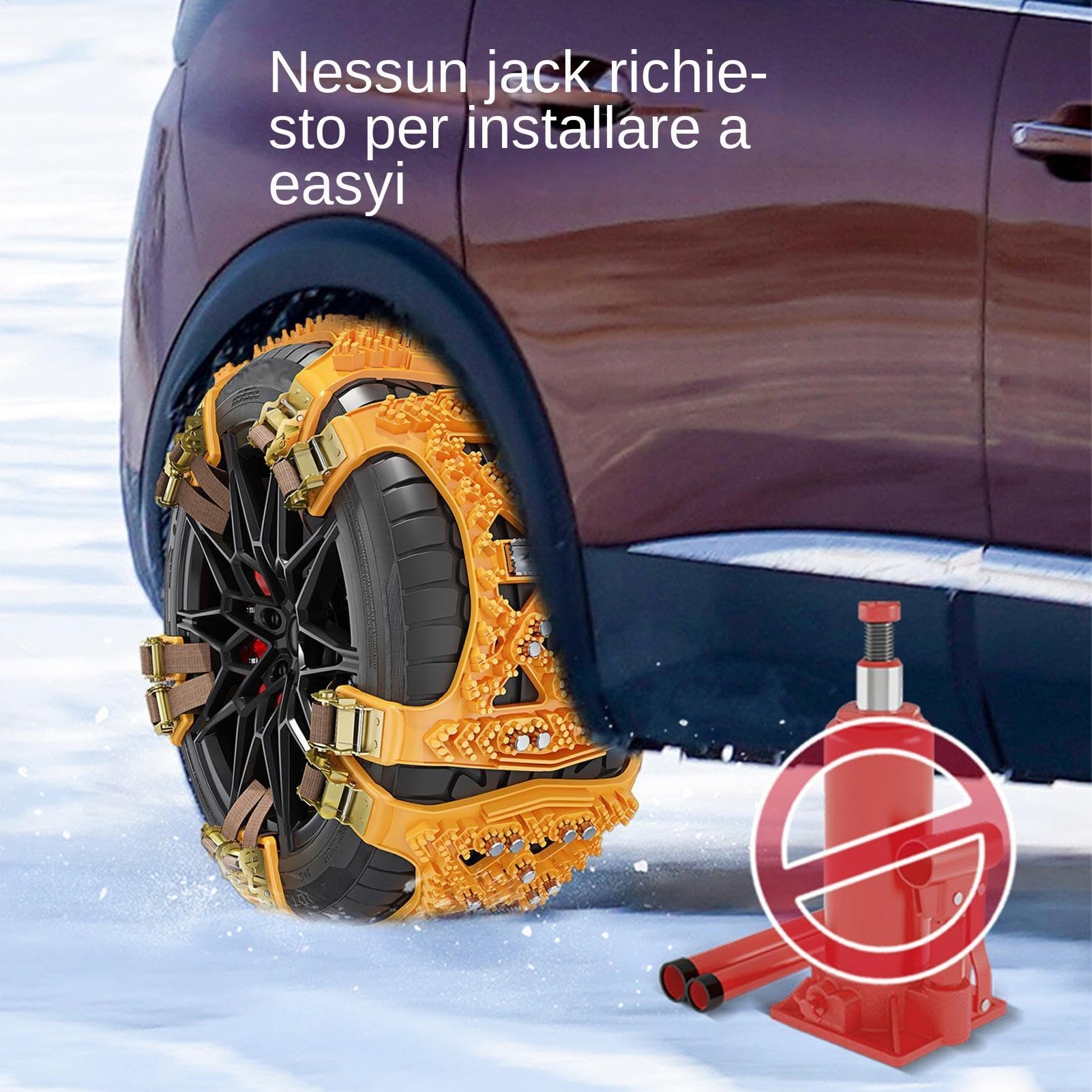 Catene Da Neve Universali Per Pneumatico, Catena Auto Pneumatico Antiscivolo, Calze Neve Auto, Catene Da Neve In Metallo, Compatibili Con Automobile E SUV, Realizzate In Acciaio Legato