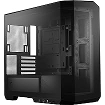 MSI MAG PANO M100L PZ Case Micro‑ATX – Supporto Micro‑ATX, Stand per GPU, Indicatore di Livello, Filtri Antipolvere, 33 mm di Spazio per il Cable Routing, USB Type-C (20 Gbps) (Senza ventole)