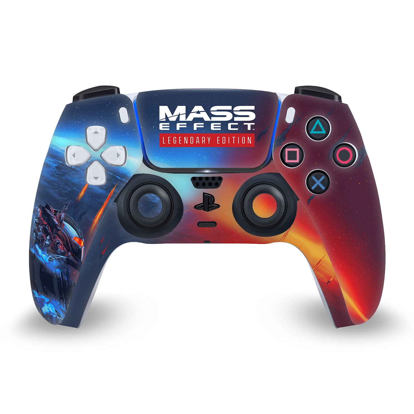 Head Case Designs Oficjalnie Licencjonowany EA Bioware Mass Effect Key Art Legendarna grafika Skora Winylowa Naklejka Kompatybilny z Sony PlayStation 5 PS5 Disc Edition Console & DualSense Controller