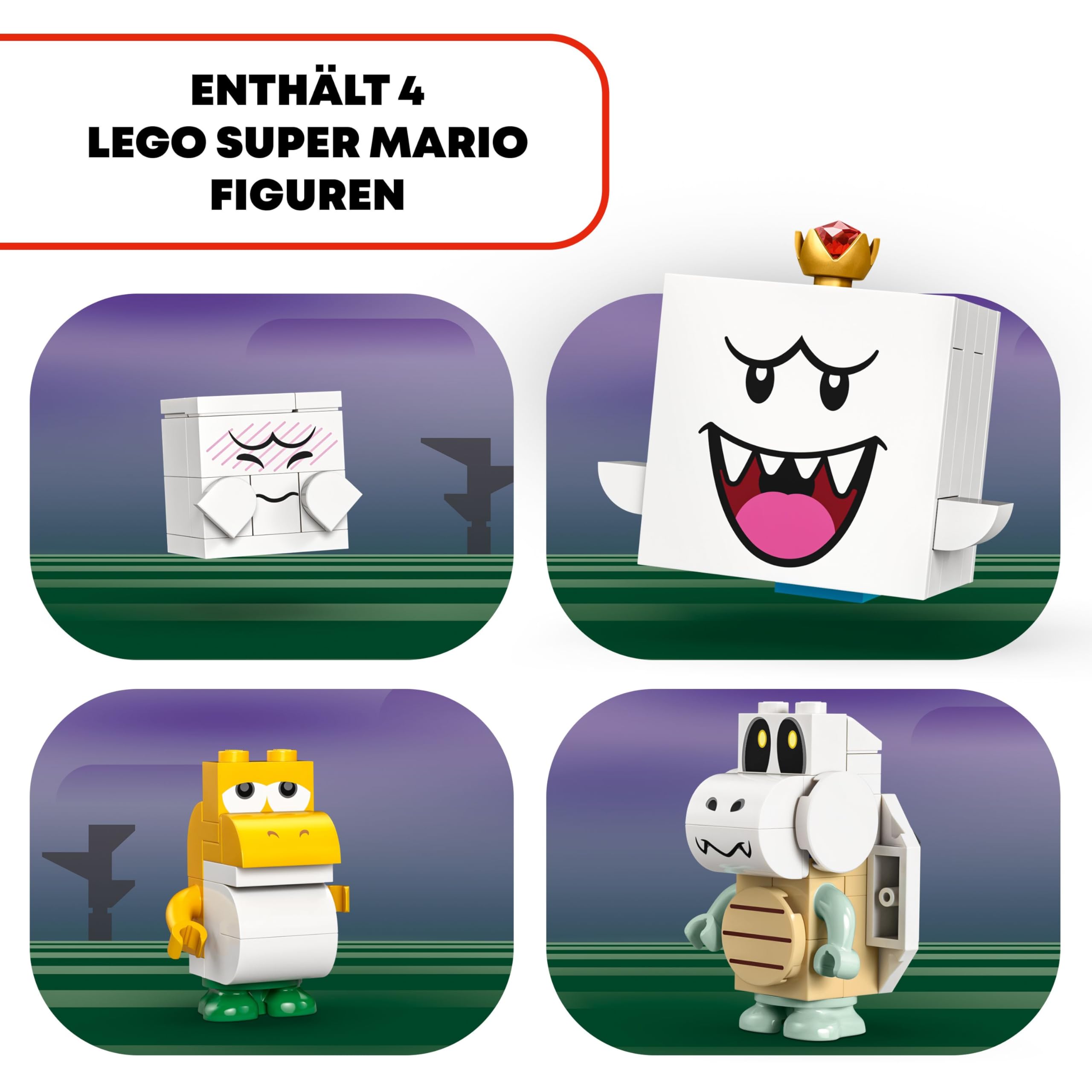 LEGO Super Mario König Buu Huus Spukhaus, Spielzeuggeisterhaus für Kinder, Nintendo Set zum Sammeln, mit Baby Yoshi, Geschenk für Jungen, Mädchen und Gamer ab 8 Jahren 71436