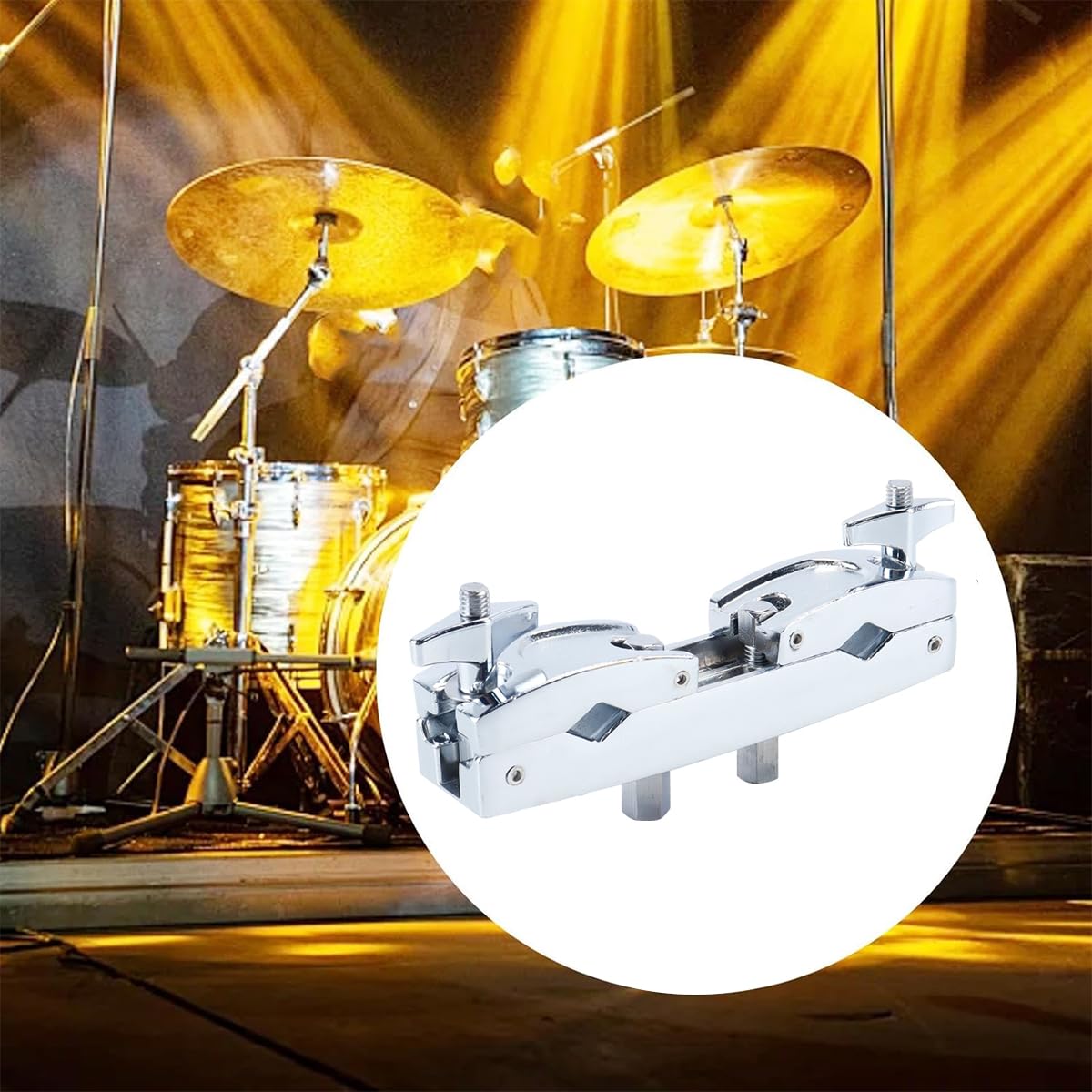 Nicear Drum clamp Pipa accessories Gong clamp Two-way extension rack Drumstick parts and accessories - Image 2