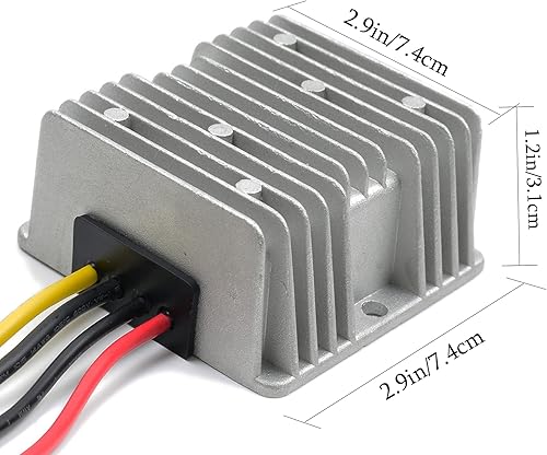 Miniatura 5 de QJF Care DC Convertidor Reductor de voltaje 36V 48V Paso abajo a 24V 20A 480W, reductor de voltaje de gran tamaño impermeable, transformador de