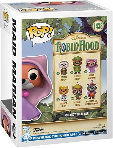 Miniatura 3 de POP Disney: Robin Hood - Figura de vinilo de criada Marian Funko (empaquetada con funda protectora de caja compatible), multicolor, 3.75 pulgadas