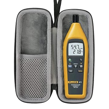 co2CREA Hard Travel Case for Fluke 971 Temperature Humidity Meter