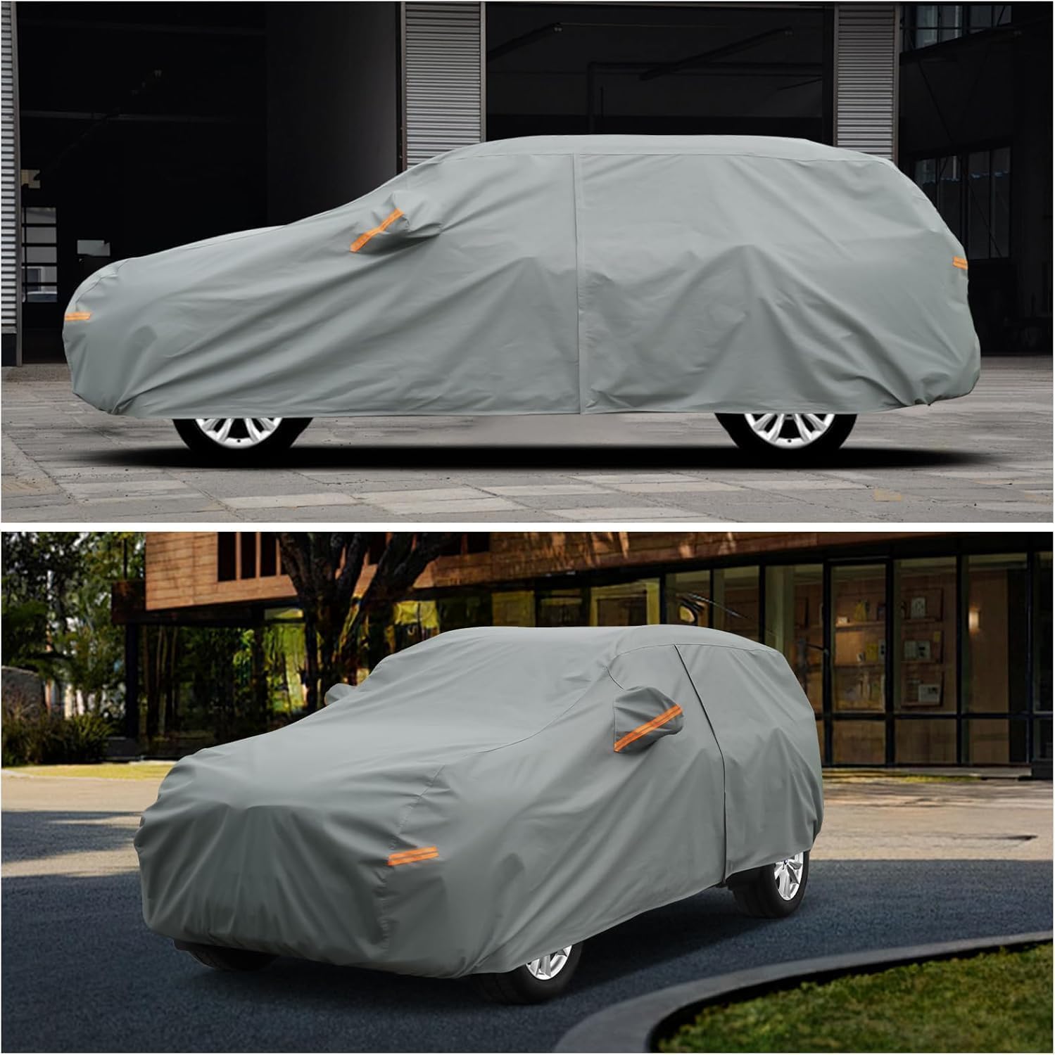 Kayme Funda Coche Resistente, Cubre Coches Compatibles con Volvo V70(1996-2016), Exterior Impermeable Transpirable Anti-UV Antipolvo de 6 Capas, Cubierta para Coche.