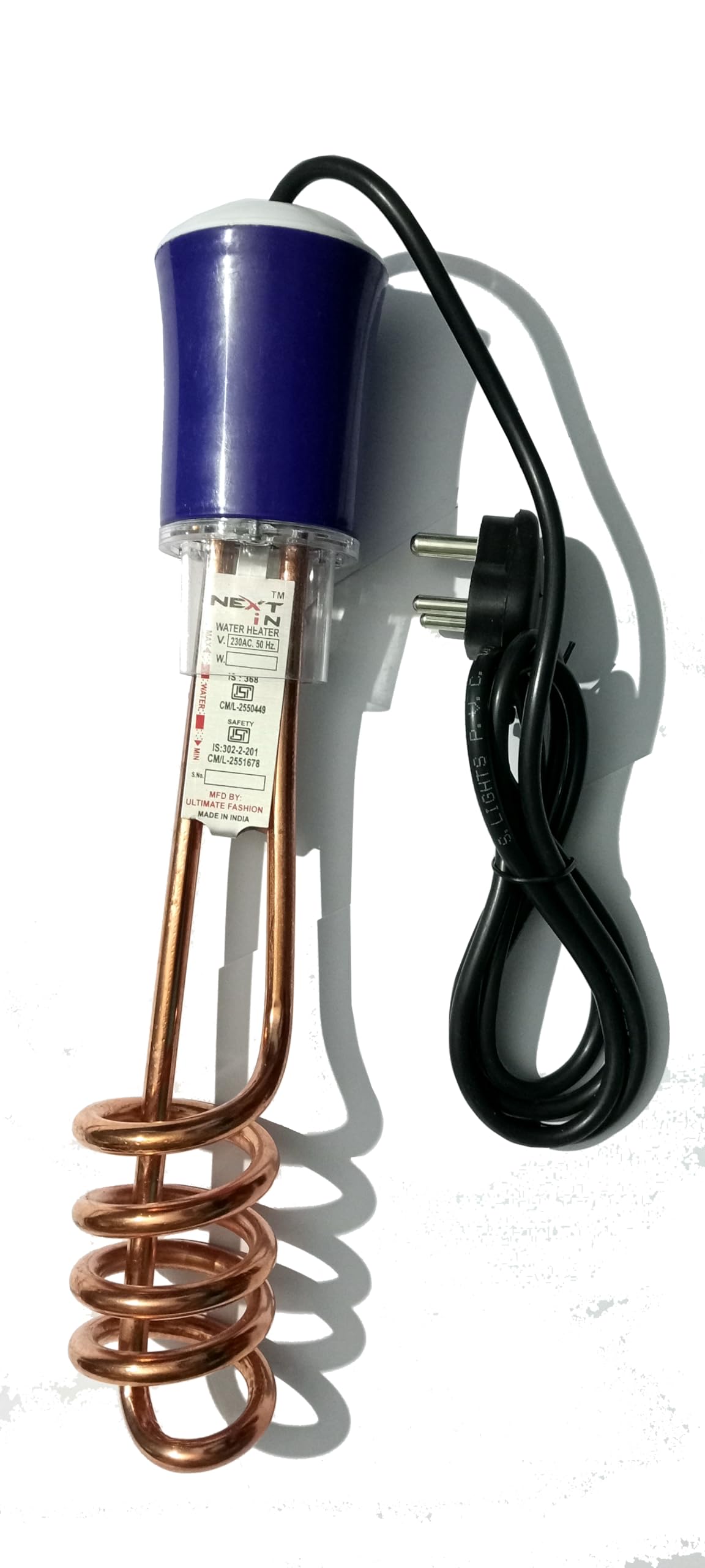 NEXT iN BLCO1432 Shock Proof Water Heater Rod 2000 W Shock Proof Immersion Heater Rod (Water, Liquid)